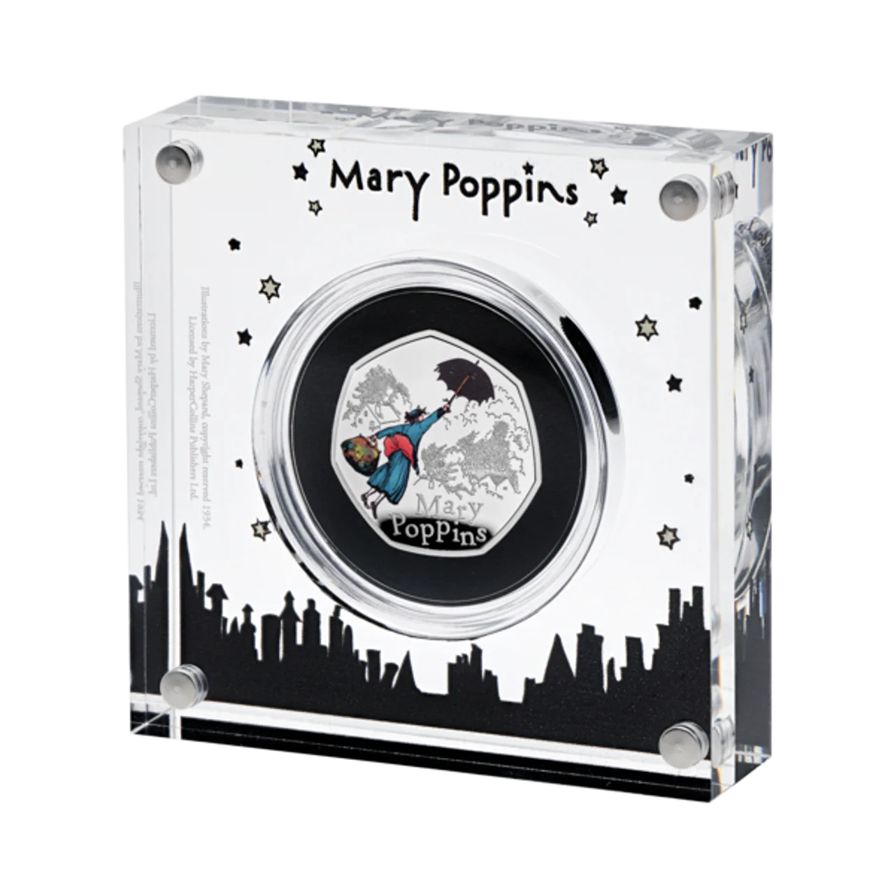 Mary Poppins 2025 UK 50p Silver Proof Colour Coin - Image 2