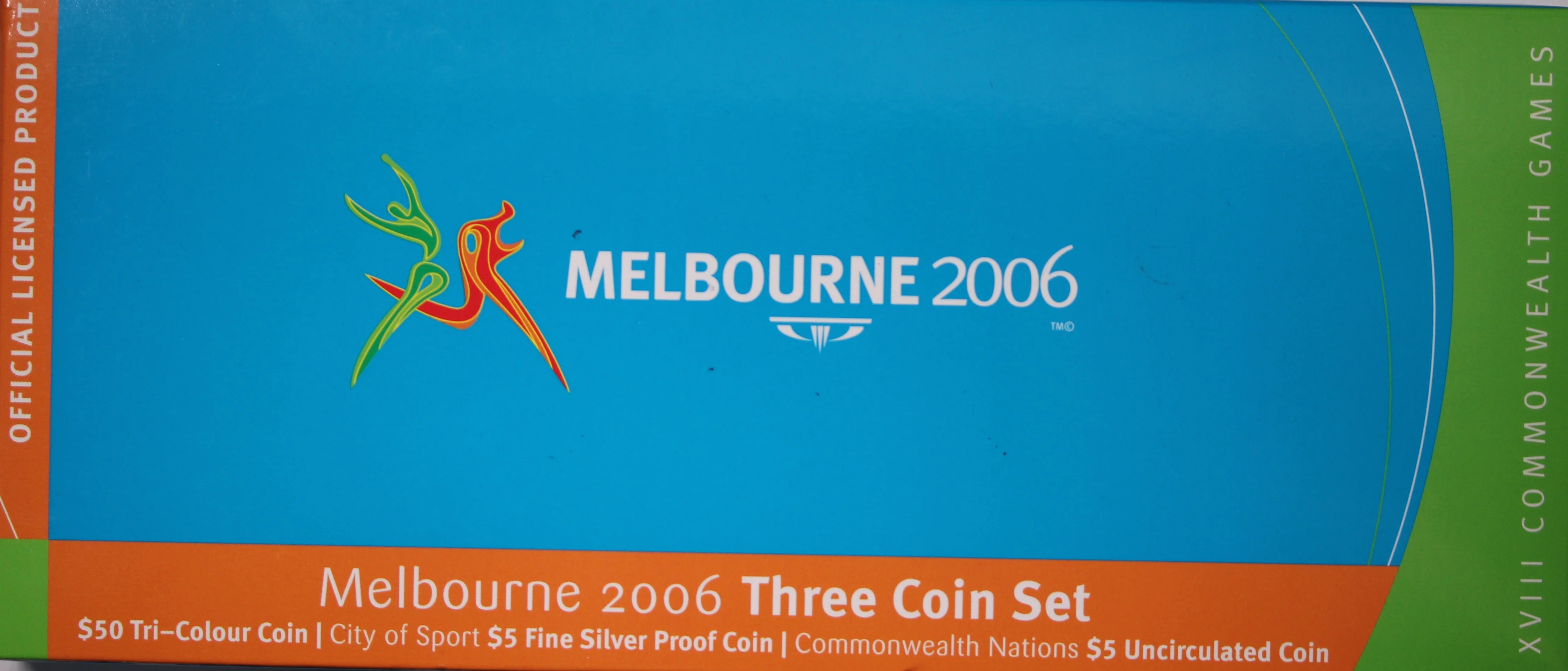 Melbourne 2006 XVIII Commonwealth Games Three Coin Proof Set - Image 2