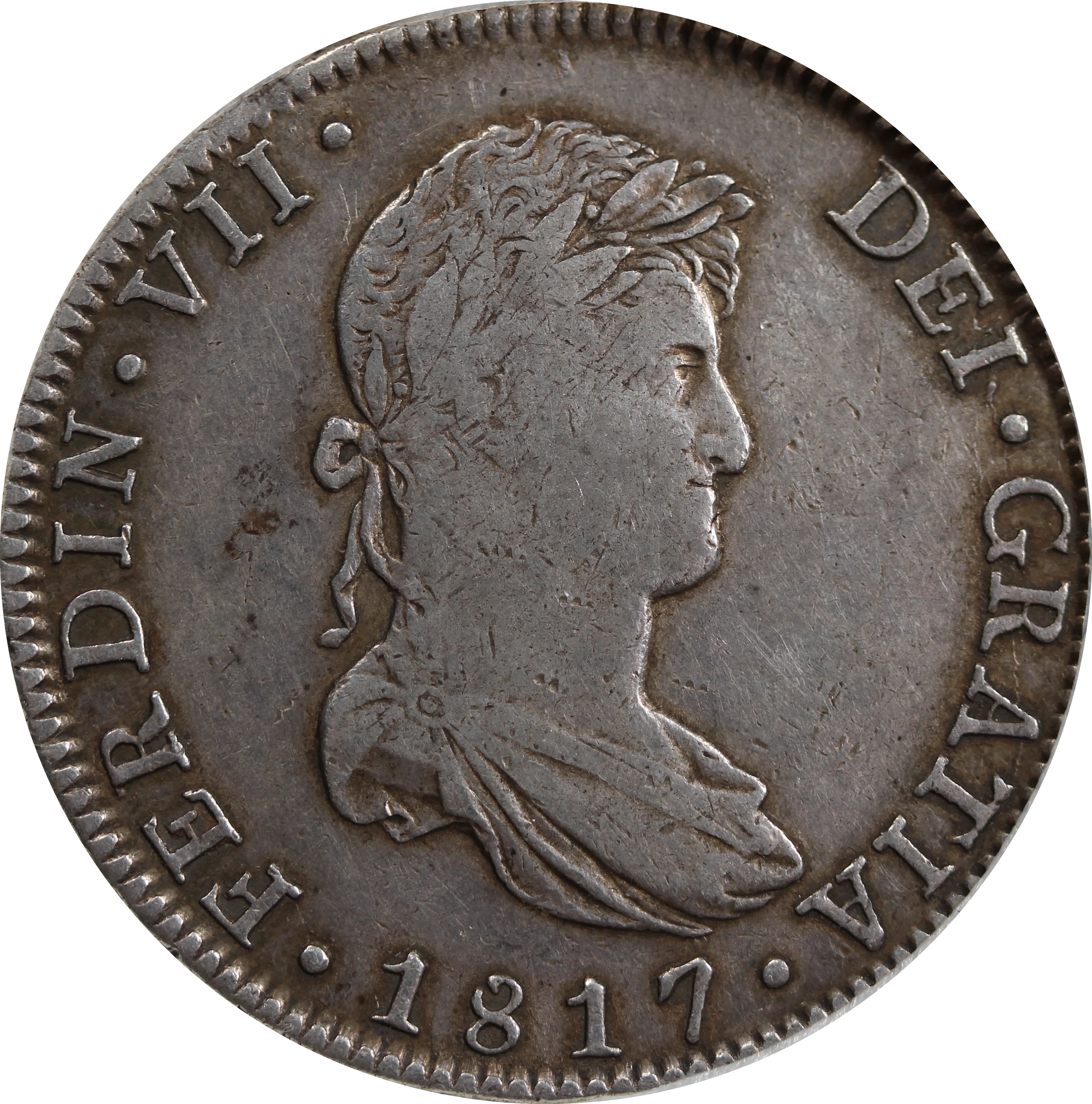 Mexico 1817 Silver 8 Reales - Ferdinand VII aVF - Image 2