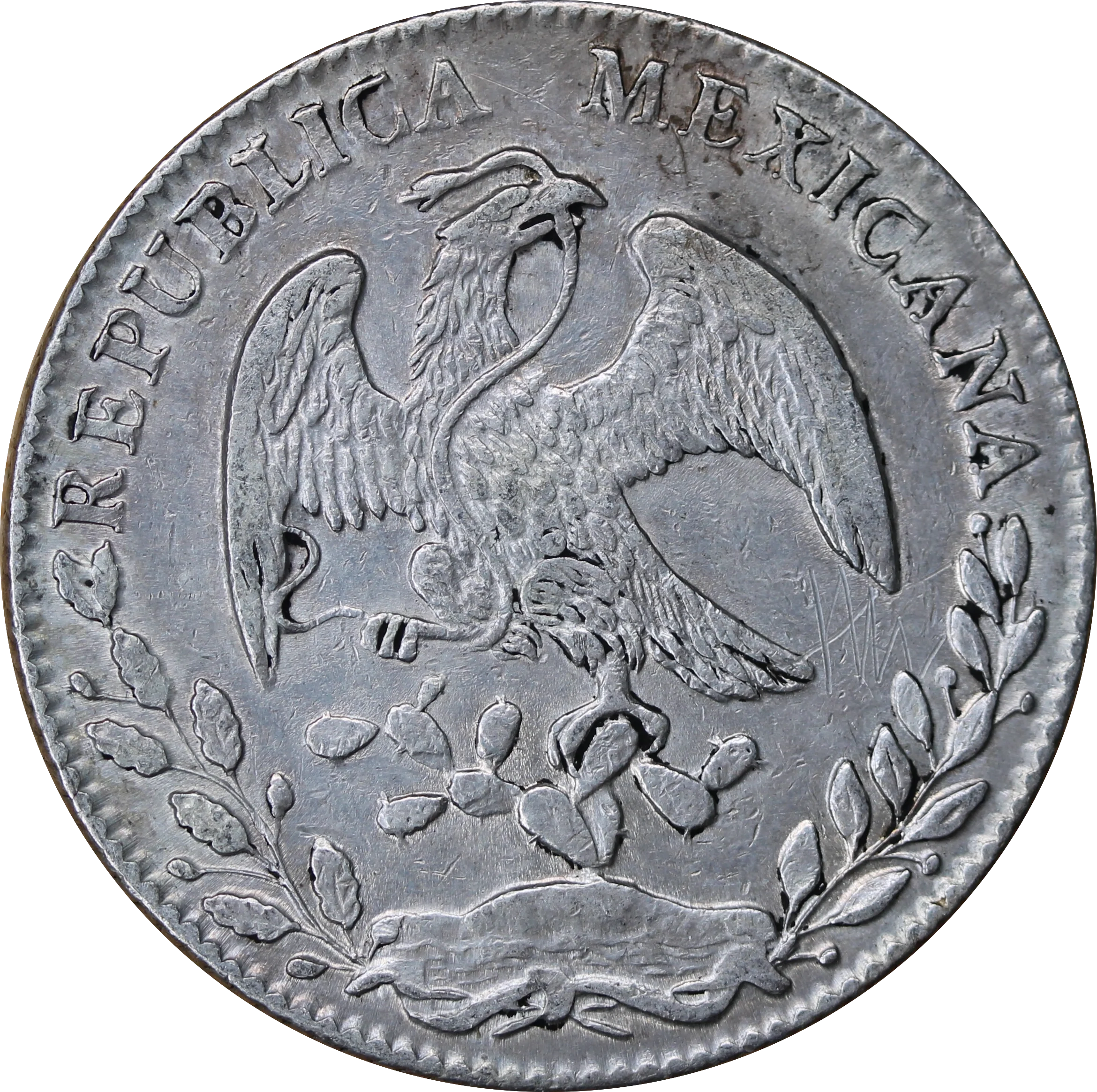 Mexico 1878 Silver 8 Reales VF - Image 2