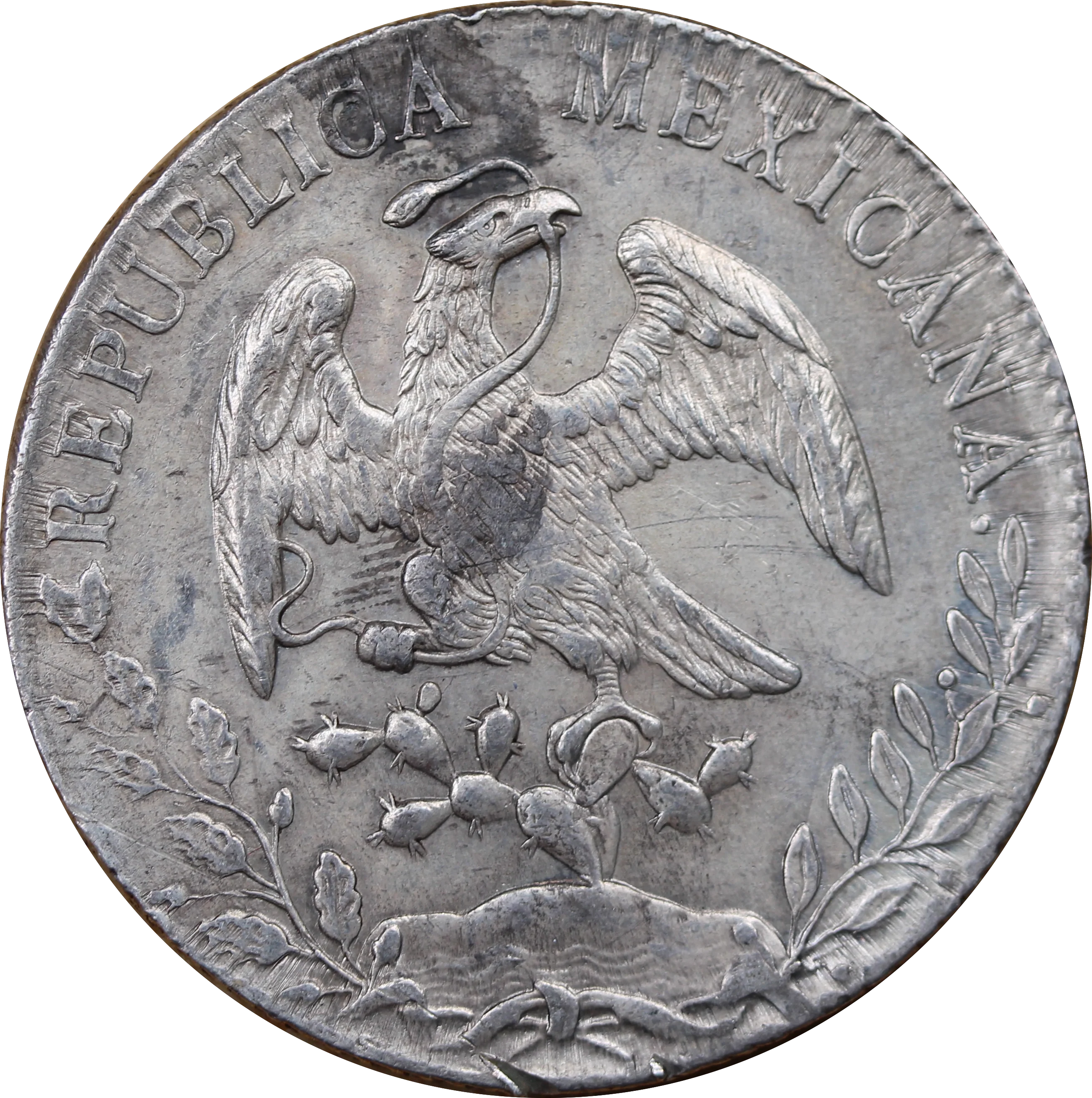Mexico 1887 Silver 8 Reales EF - Image 2