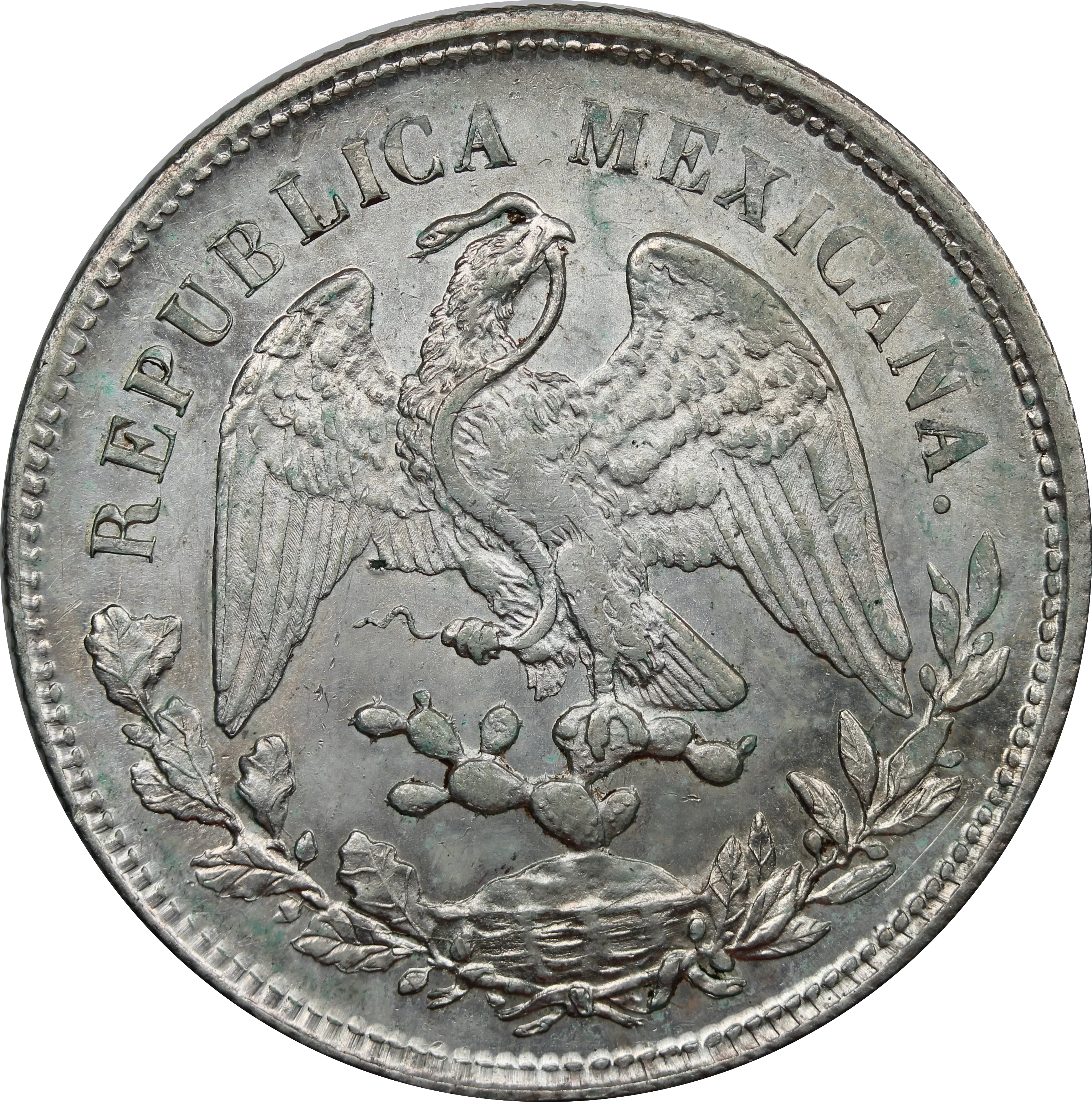 Mexico 1901 Silver Peso Coin EF