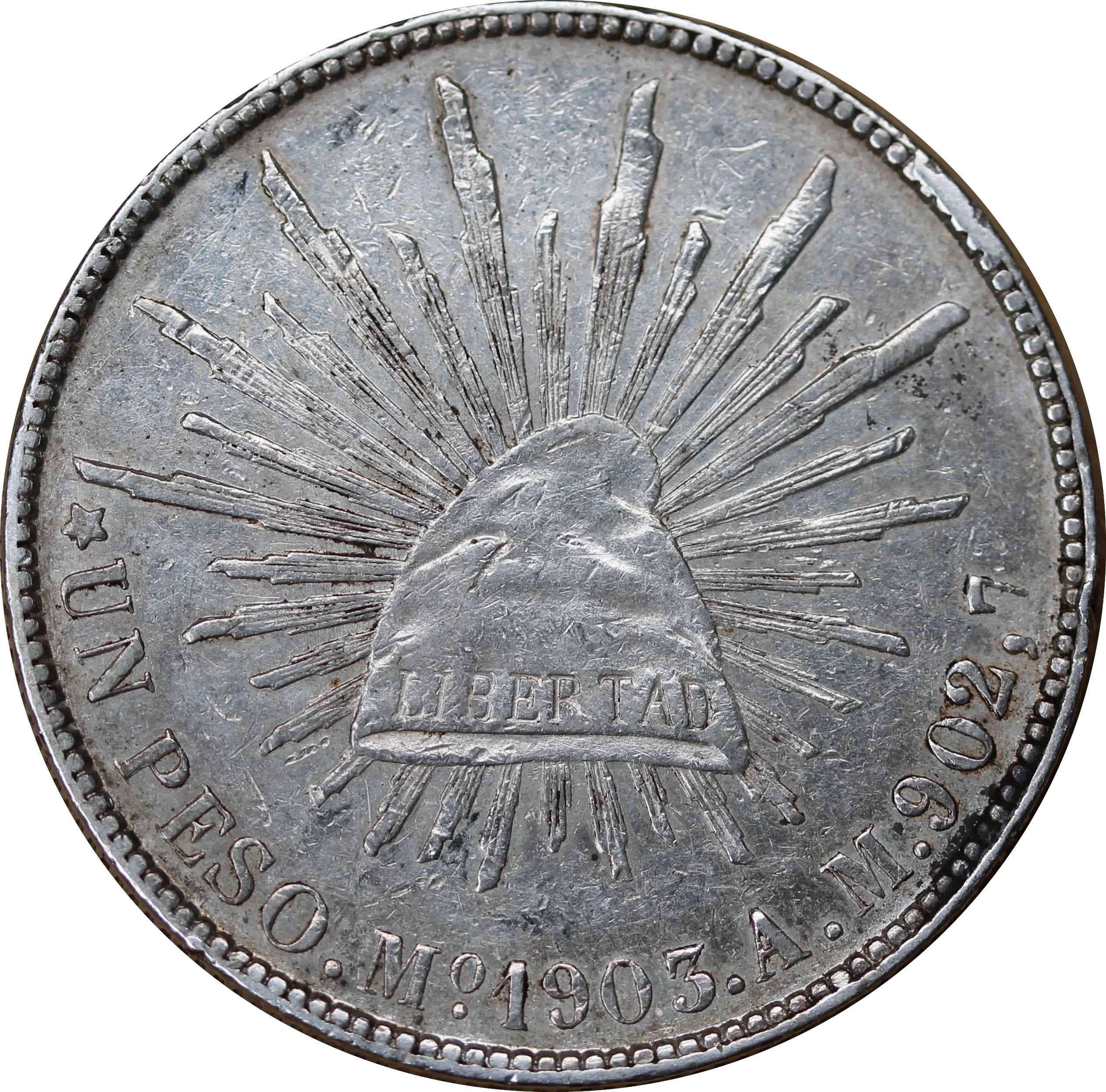 Mexico 1903 Silver Peso VF