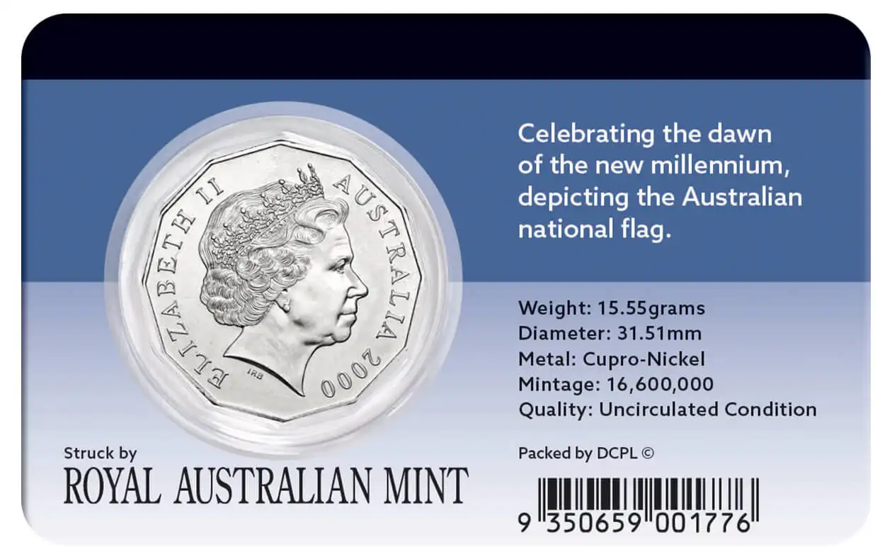 Millennium Year 2000 50c Cu-Ni Coin Pack - Image 2