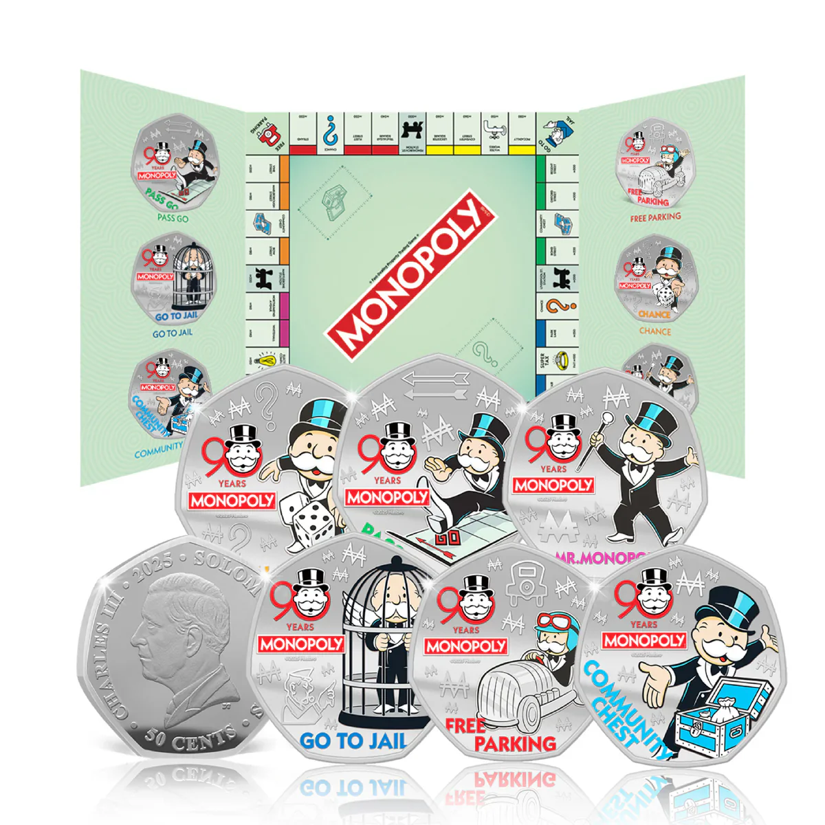 Monopoly 90th Anniversary 2025 - Silver Plated Coin Pack