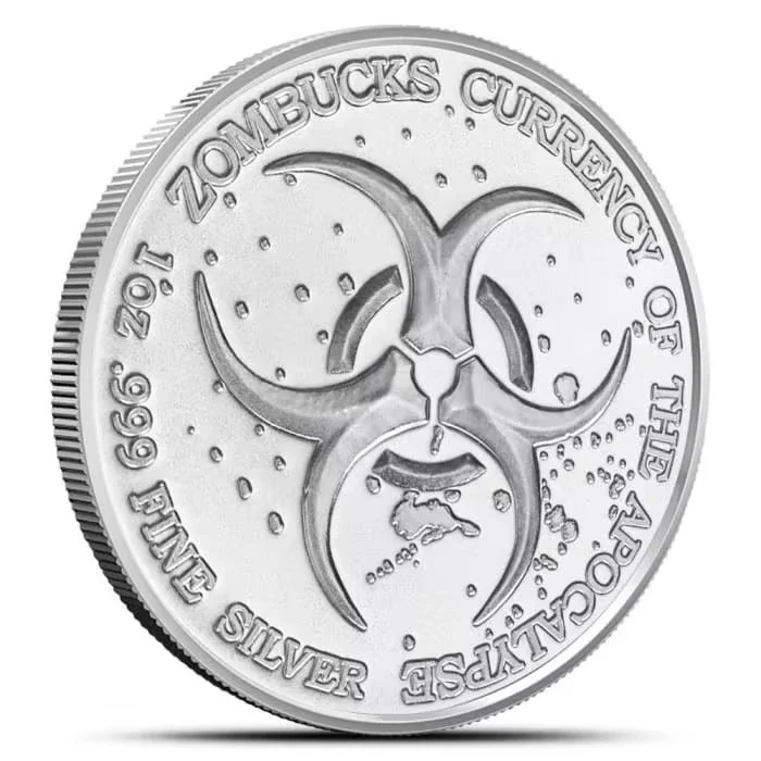 Mortug Zombucks 1oz Silver Round - Image 2