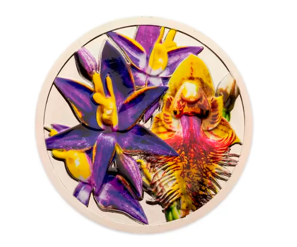 Native Orchids Medallion Cover - Image 2