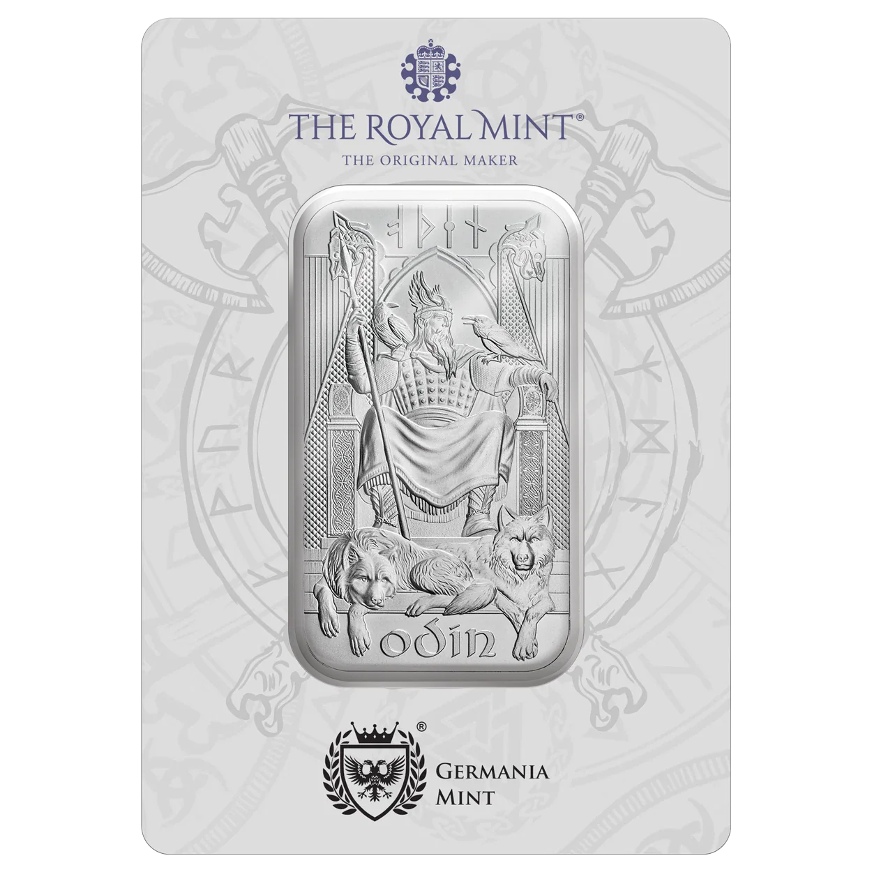 Norse Gods Odin 1oz Silver Minted Bar