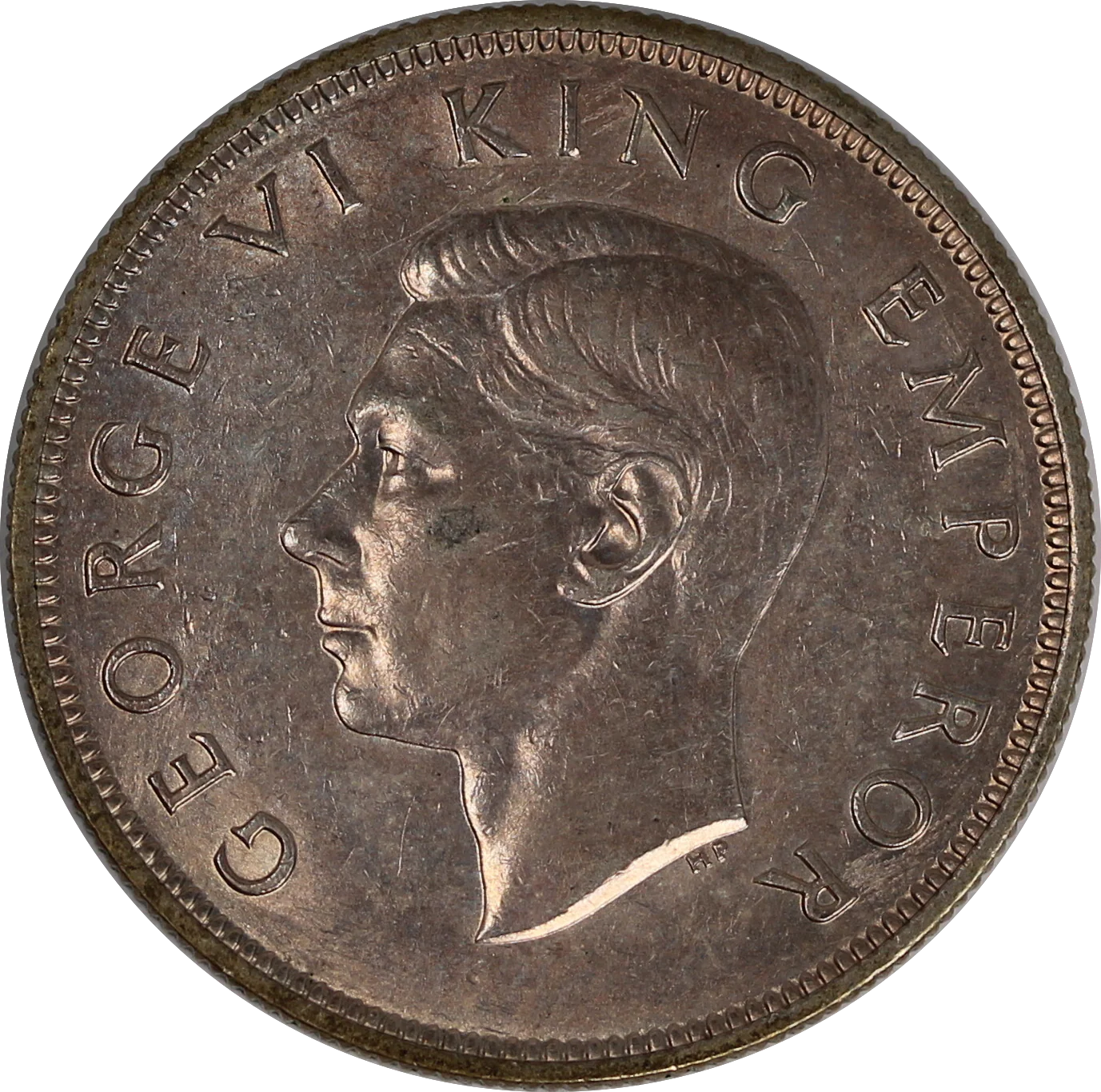 NZ 1937 Half Crown EF - Image 2