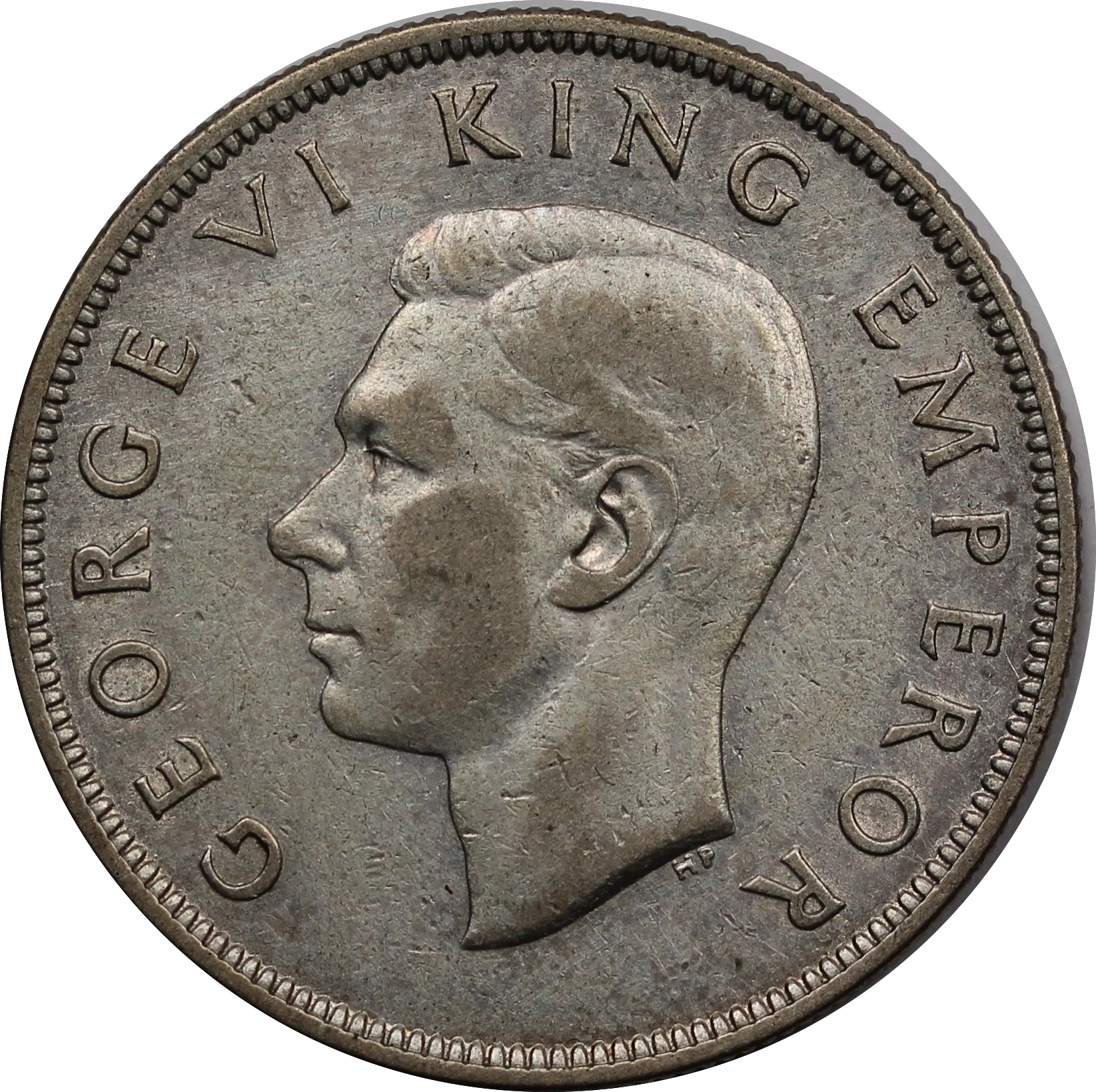 NZ 1937 Half Crown gVF - Image 2