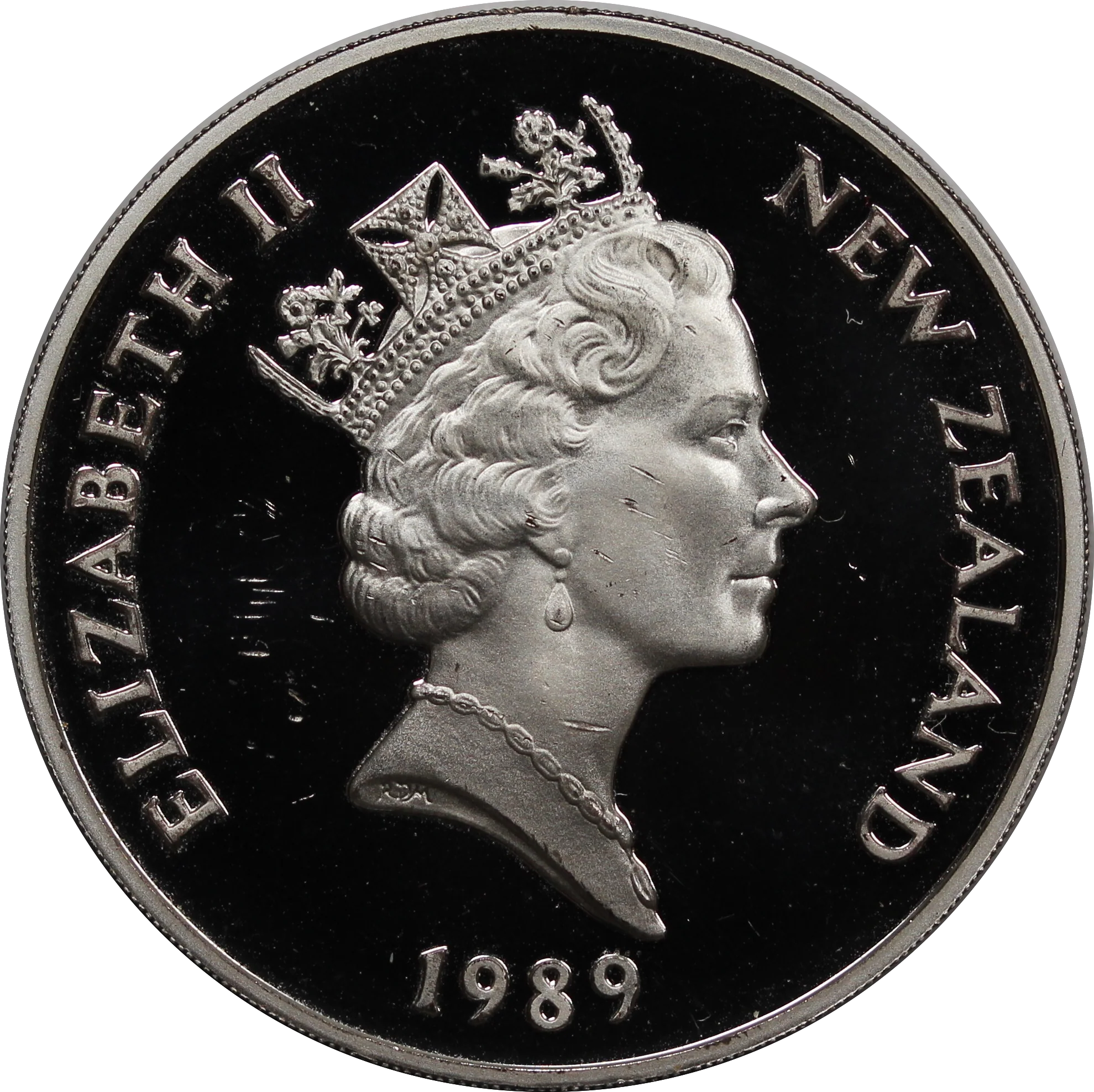 NZ 1989 Commonwealth Dollar Proof - Image 2