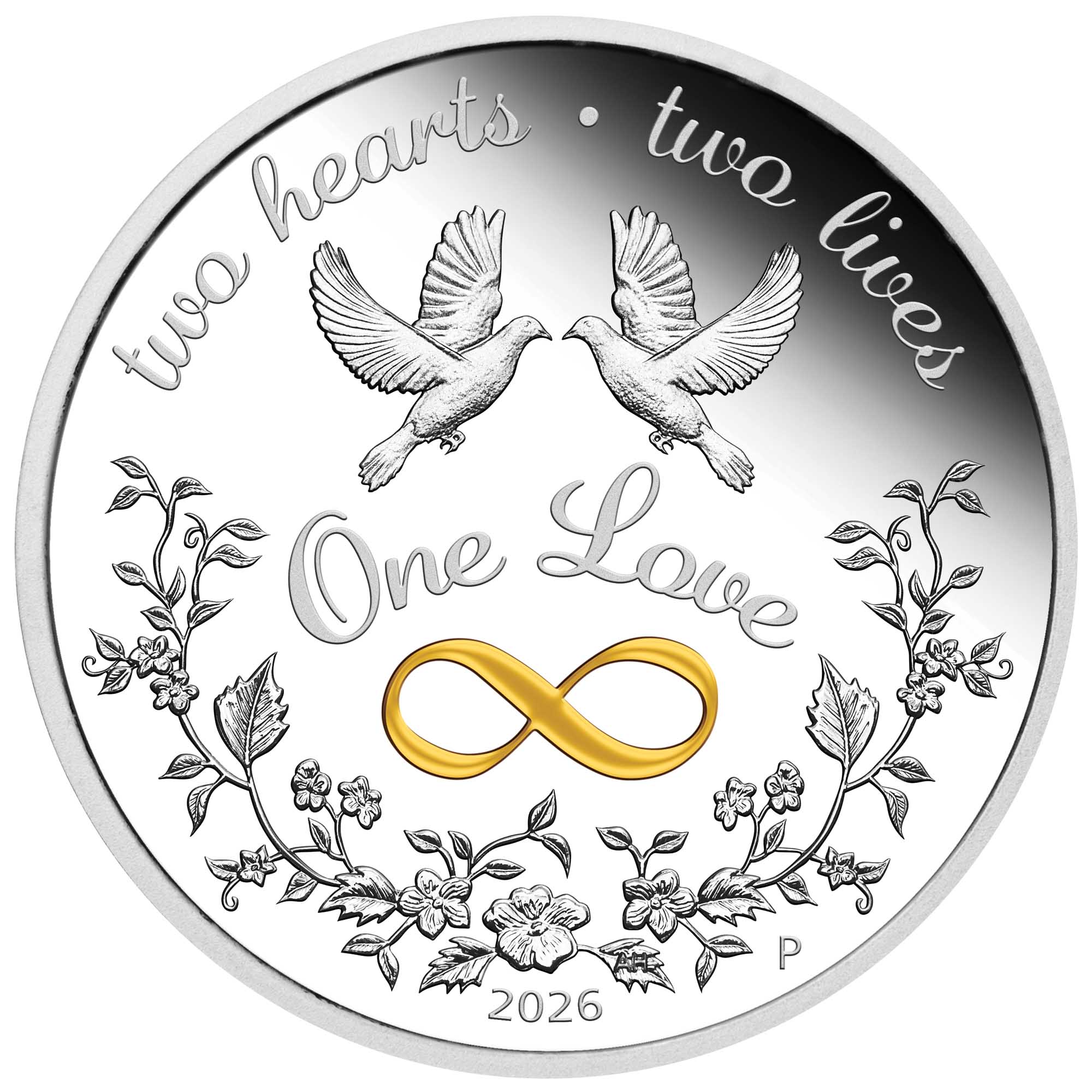 One Love 2026 1oz Silver Proof Coloured Coin - Image 2