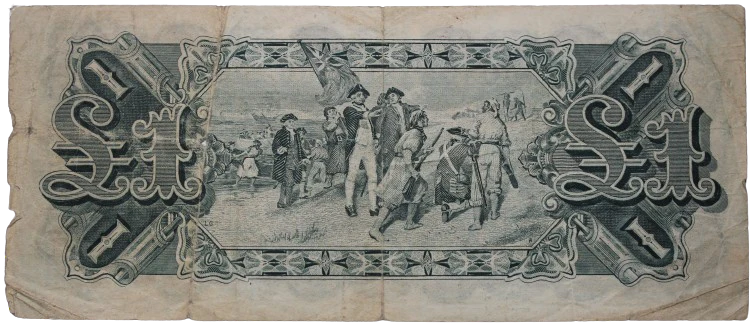 One Pound 1932 Riddle/Sheehan Thick Signature VG - Image 2