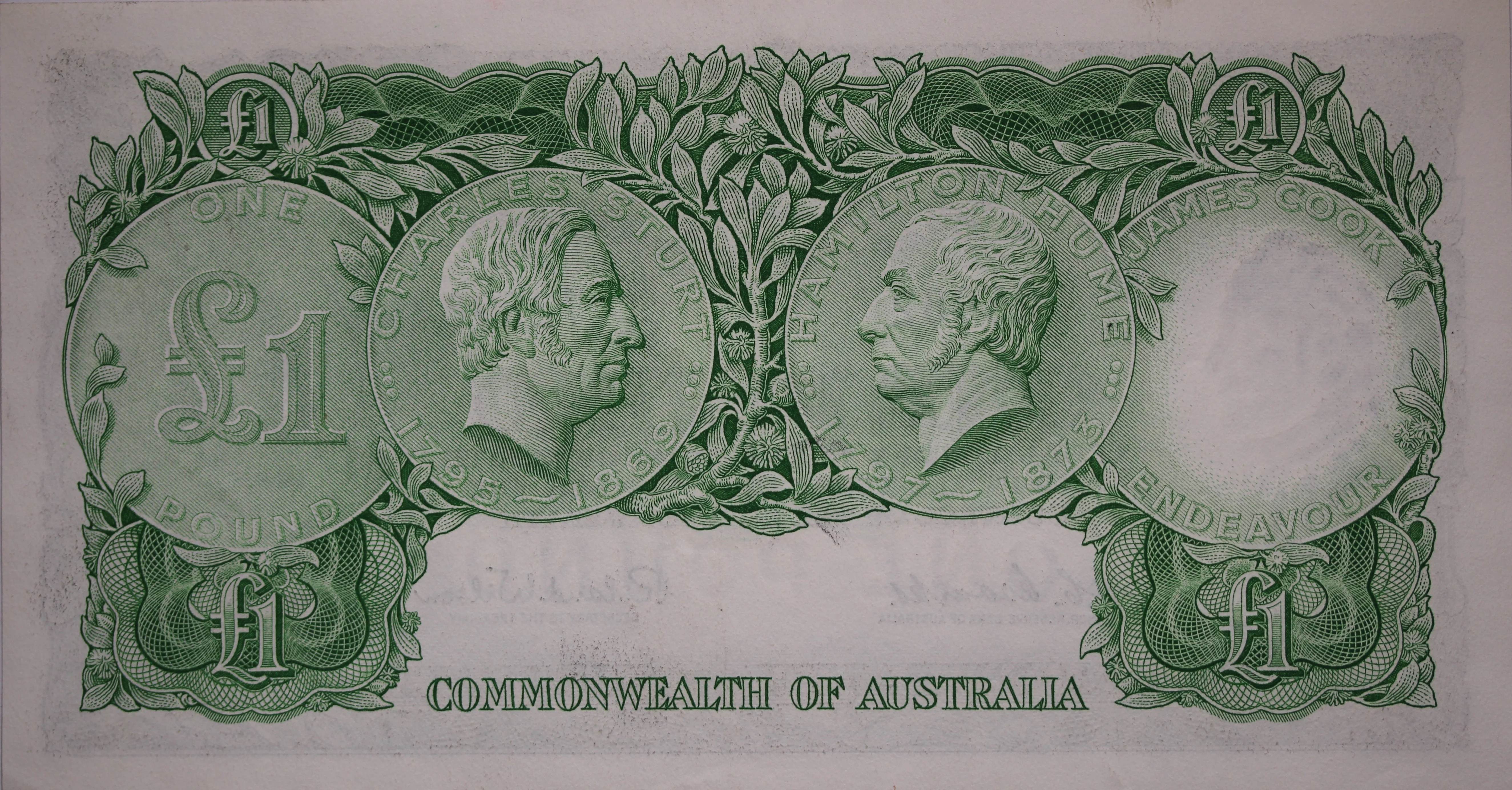 One Pound 1961 Coombs/Wilson Last Prefix aUNC - Image 2