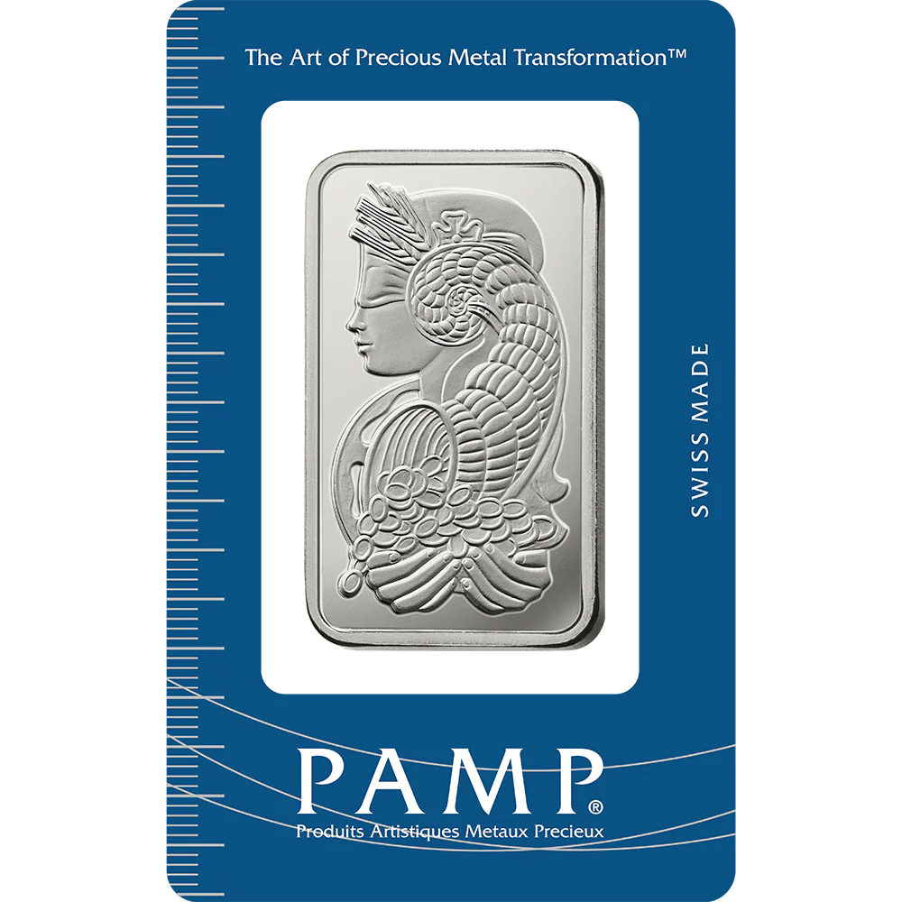 PAMP 1oz Silver Lady Fortuna Minted Bar