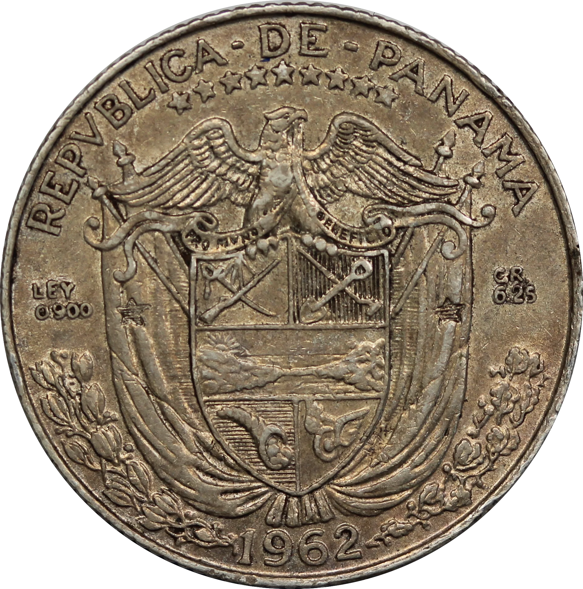 Panama 1962 1/4 Balboa VF - Image 2