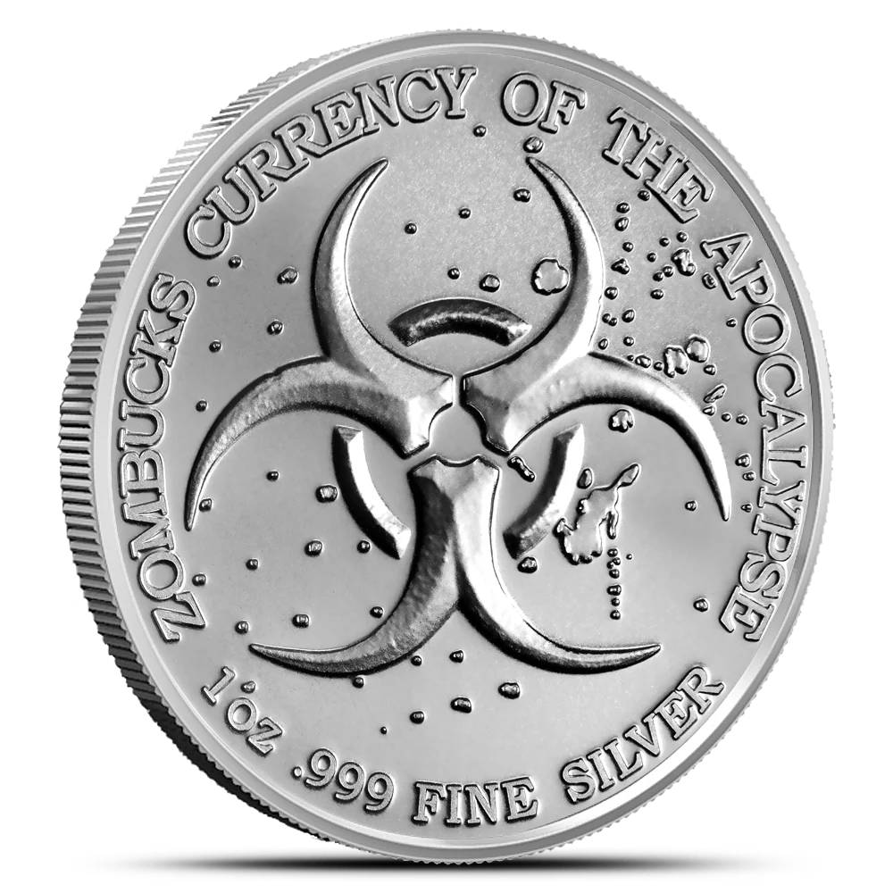 Pandamonium Zombucks 1oz Silver Round - Image 2