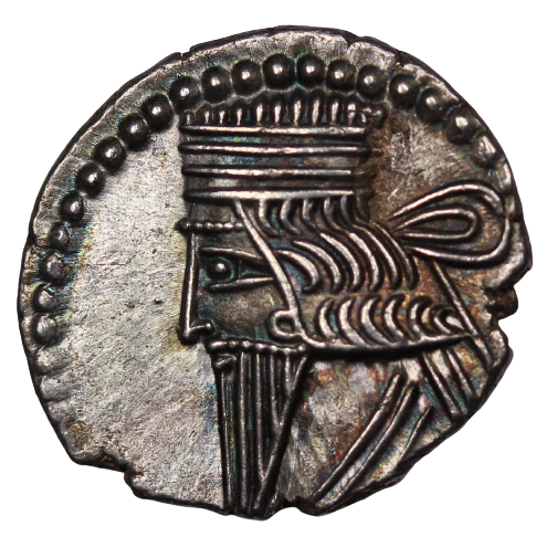 Parthia, Vologaeses III (c. AD 105-147) Silver Drachm EF