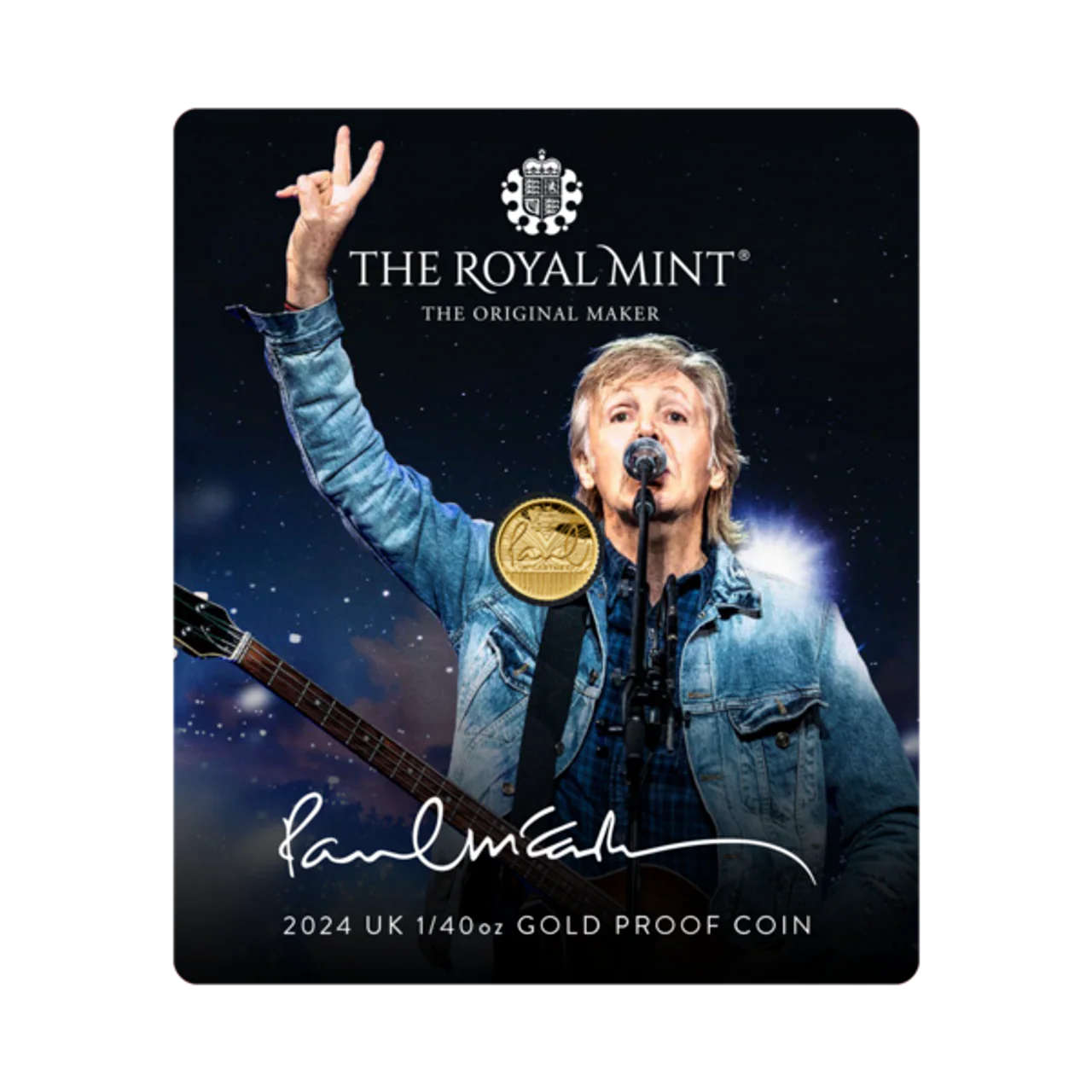 Paul McCartney 2024 UK 1/40oz Gold Proof Coin