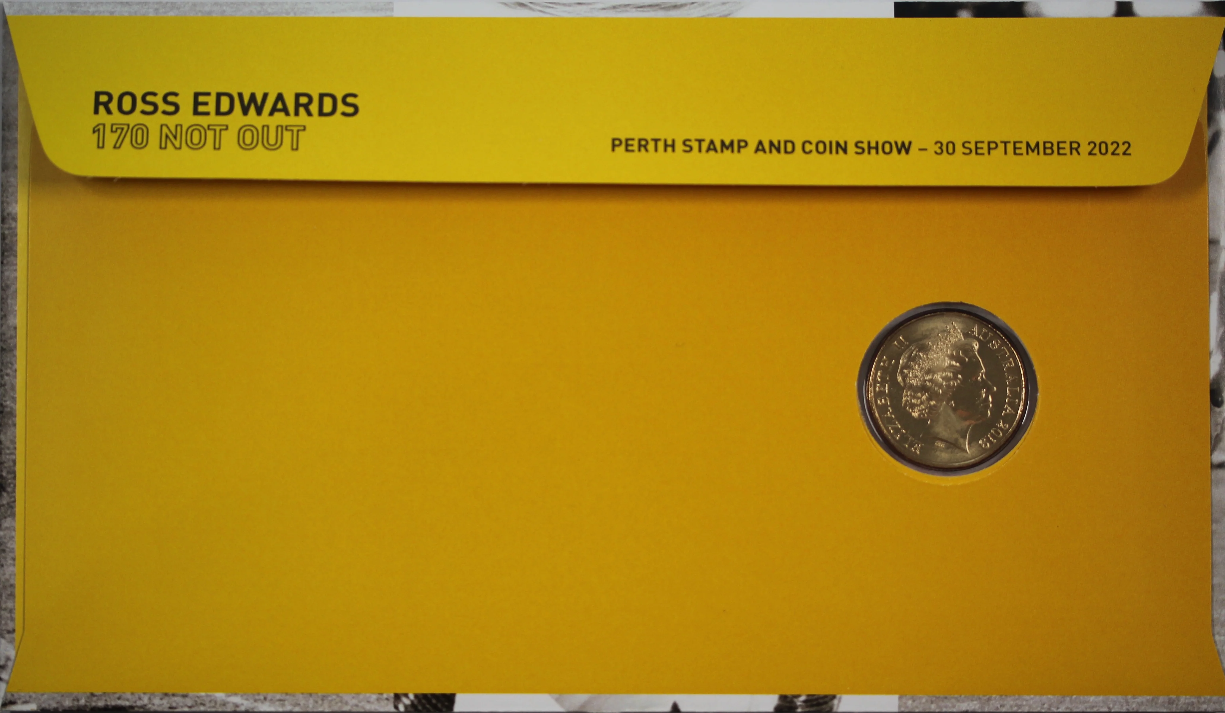 Perth Stamp and Coin Show PNC Ross Edwards WA Test Cricketer - Image 2