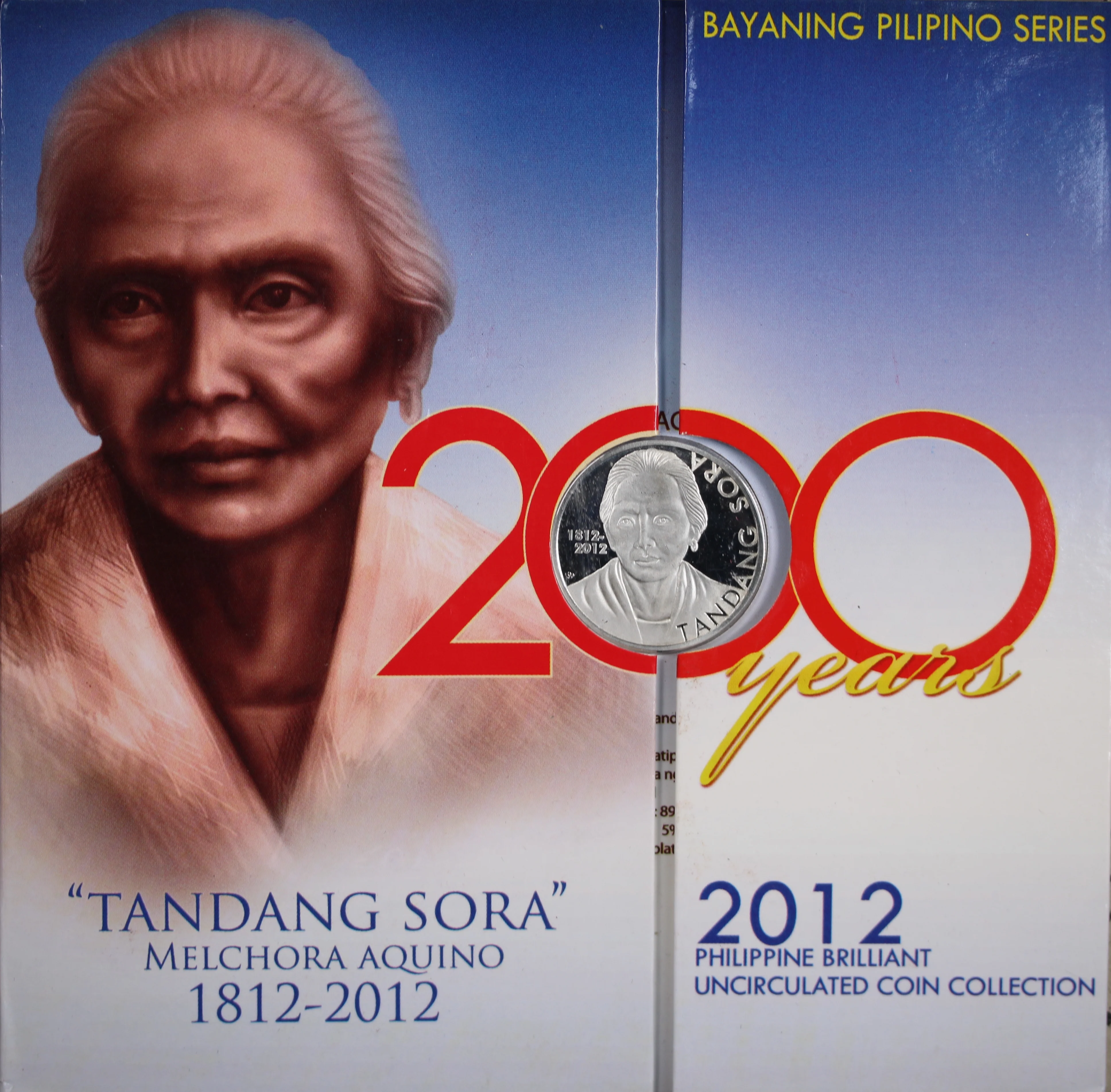 Philippines Tandang Sora Melchora Aquino 1812-2012 BU Coin Set