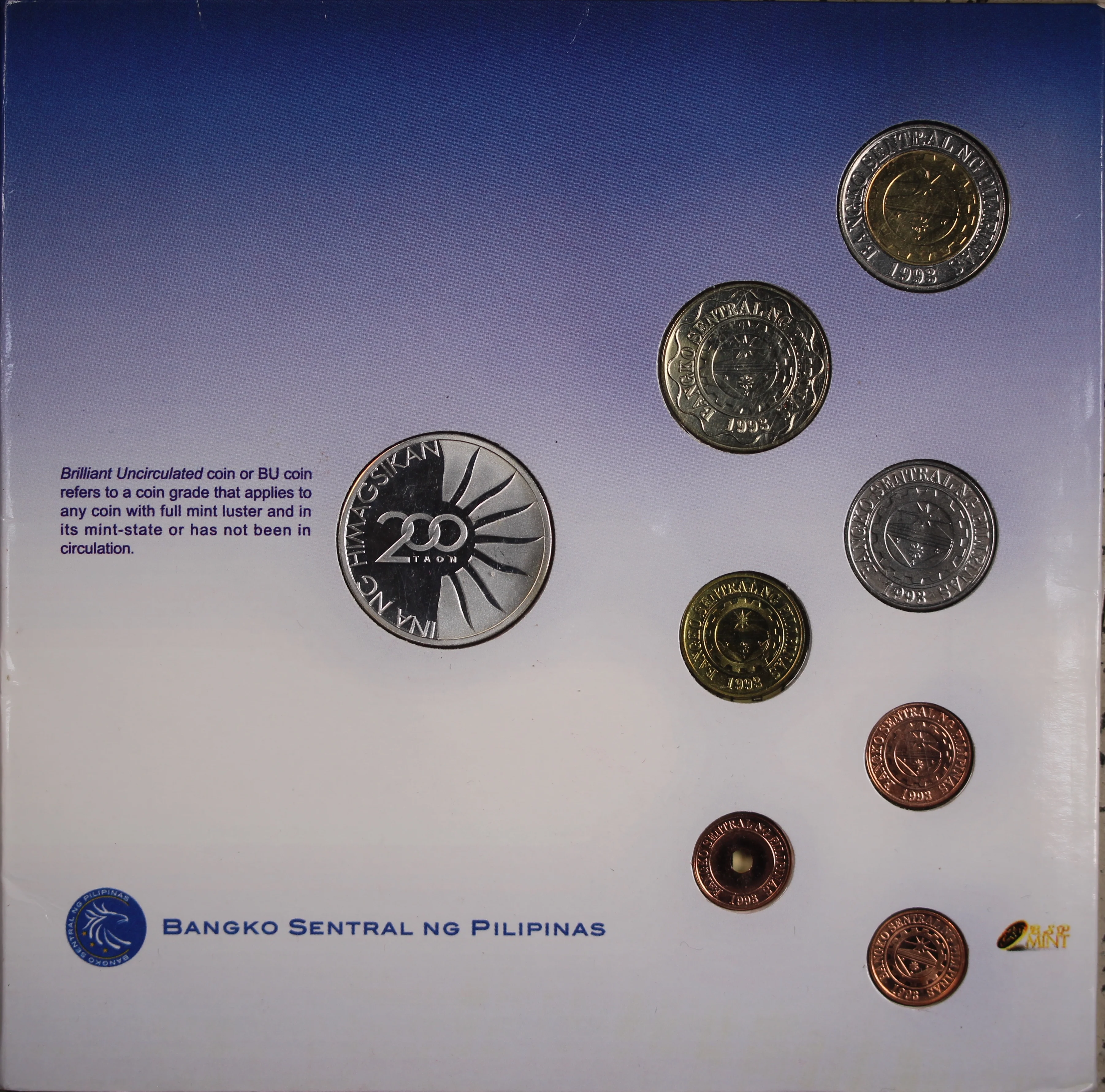 Philippines Tandang Sora Melchora Aquino 1812-2012 BU Coin Set - Image 2