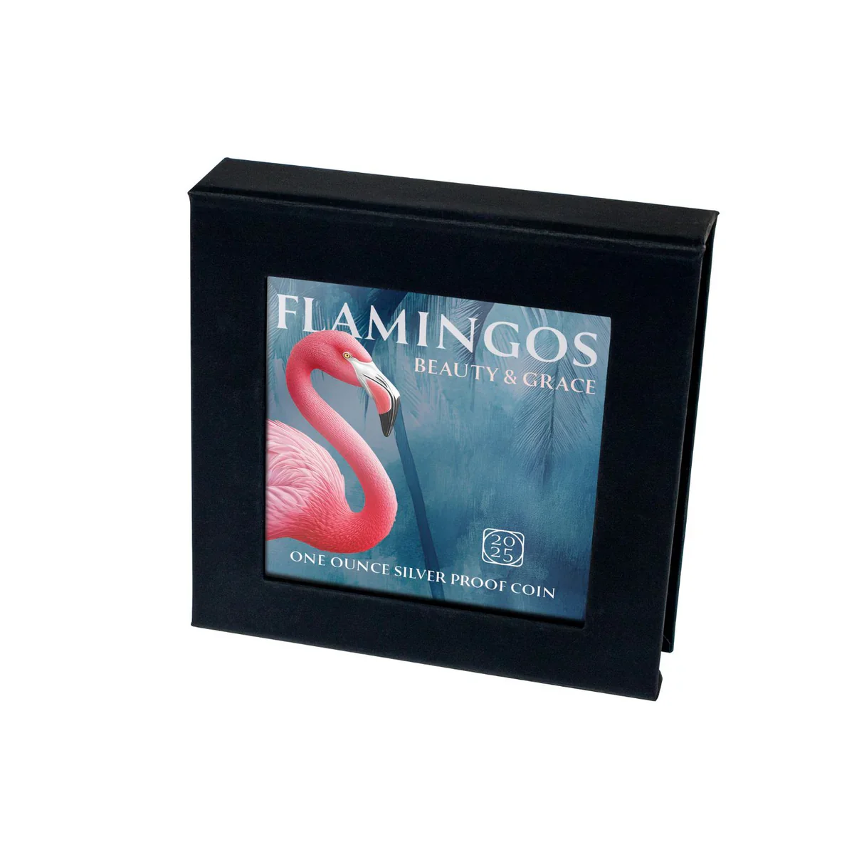 Pink Flamingo 2025 $1 Rose Gold-plated 1oz Silver Proof Coin - Image 4