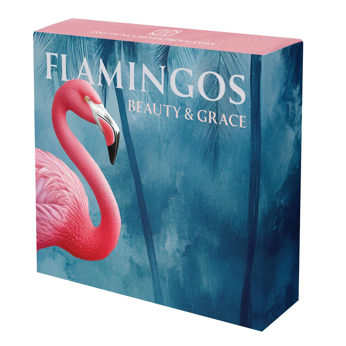 Pink Flamingo 2025 $1 Rose Gold-plated 1oz Silver Proof Coin - Image 5