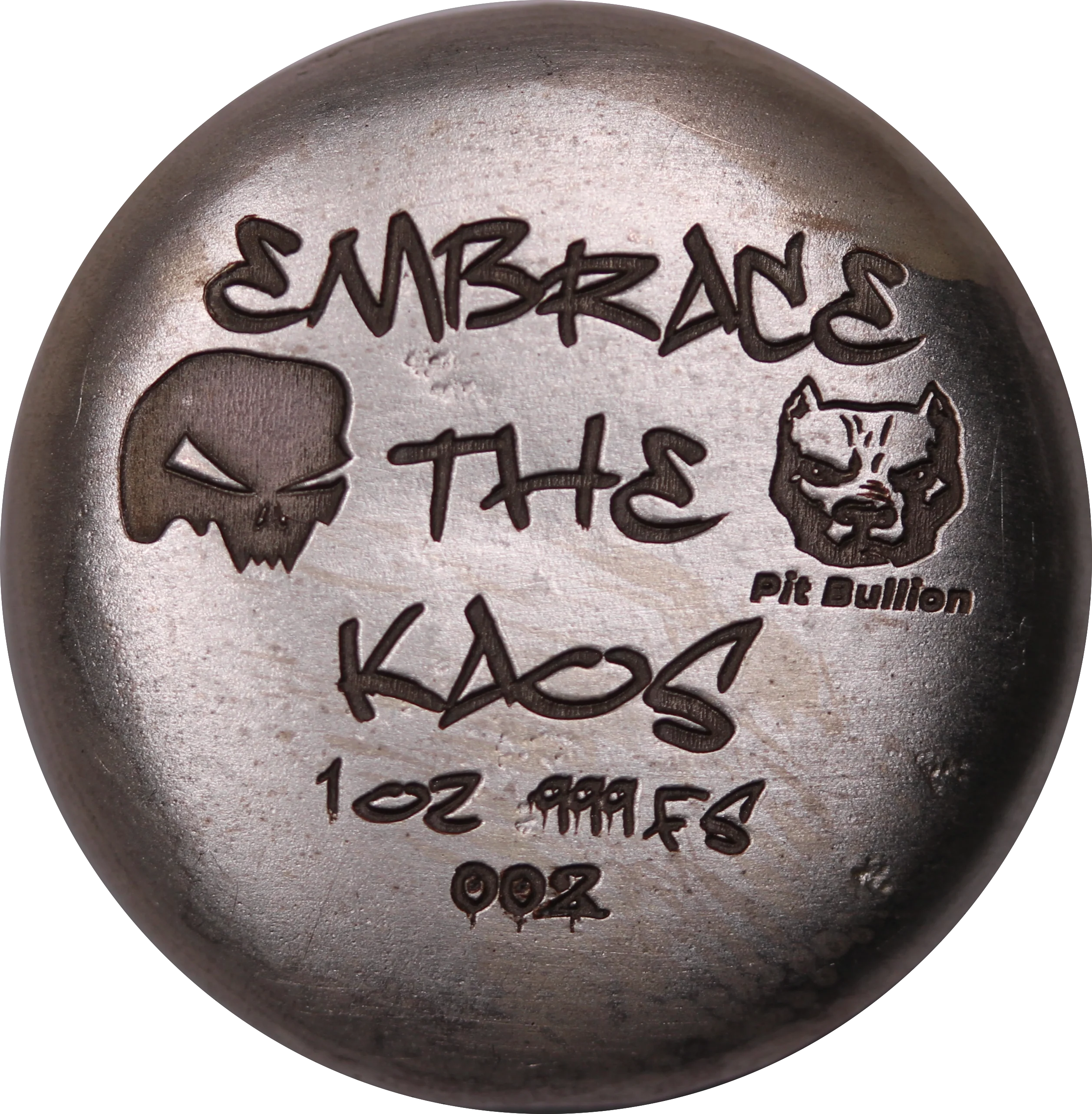 Pit Bullion EMBRACE THE KAO'S Silver Round Button 1oz