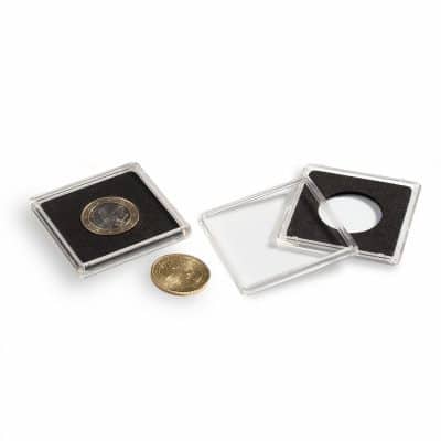 Quadrum Square Coin Capsules 24mm (Pack of 10)