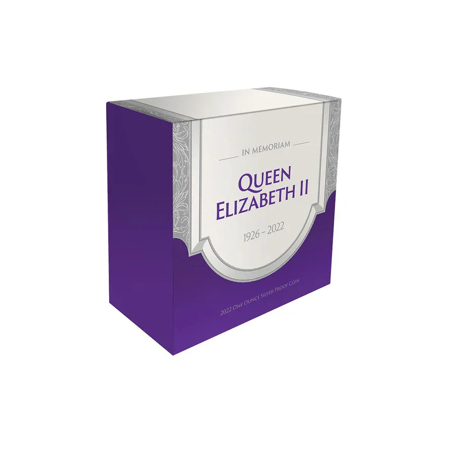Queen Elizabeth II Tribute 2022 $1 Gold-plated 1oz Silver Proof Coin - Image 3