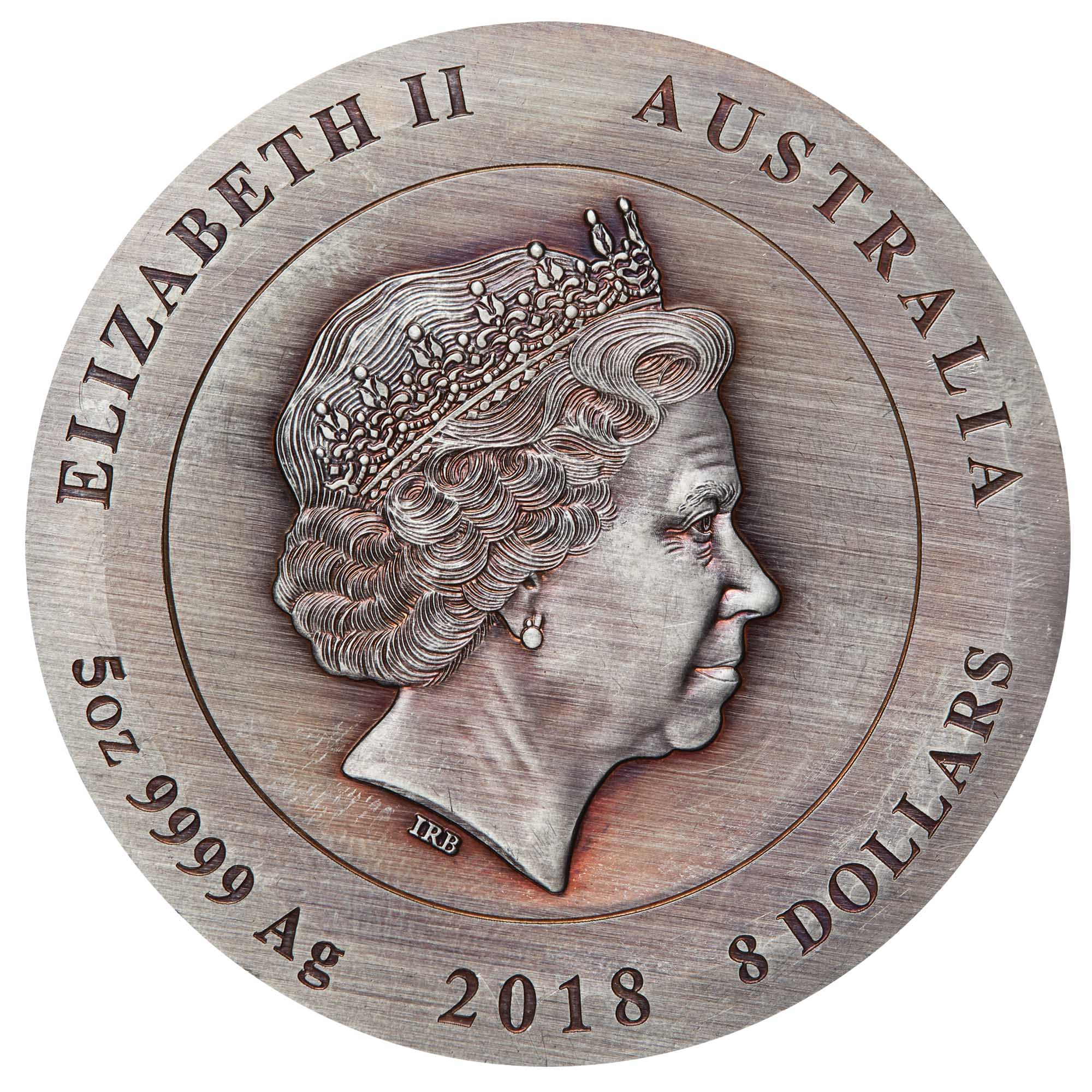 Rare Earth 2018 5oz Silver High Relief Patina Coin - Image 2