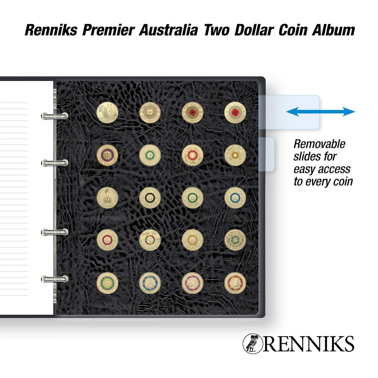 Renniks Premier Australia $2 Coin Album - Image 3