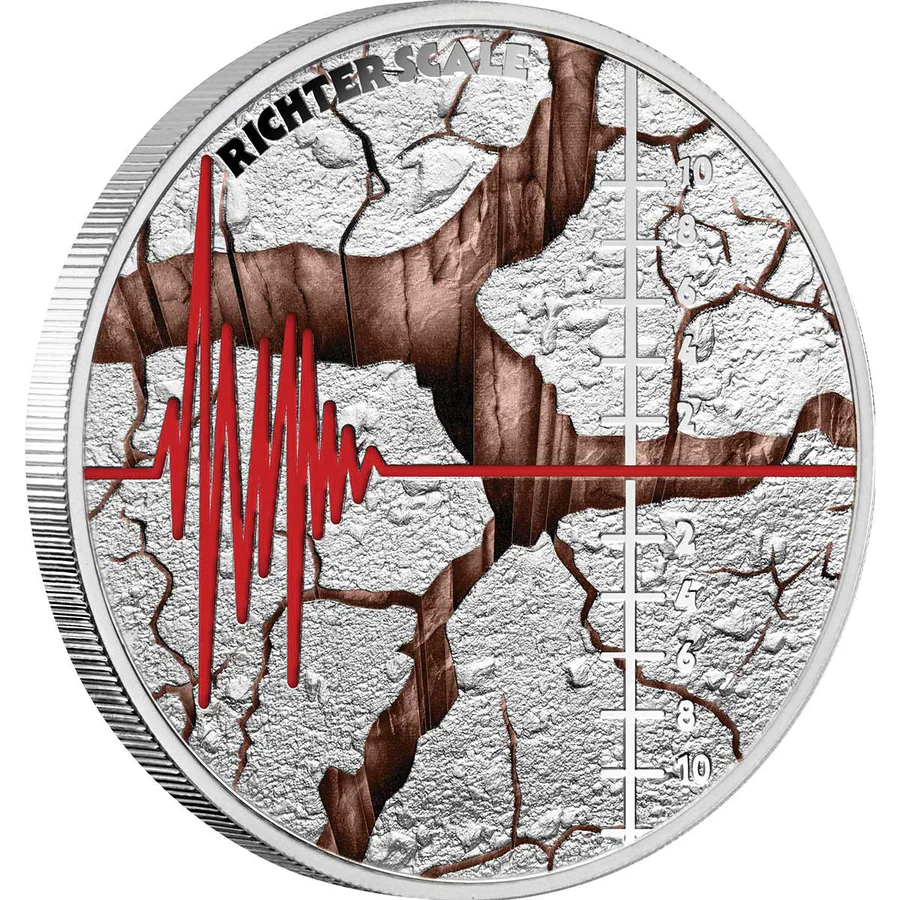 Richter Scale 90th Anniversary 2025 $1 1oz Silver Proof
