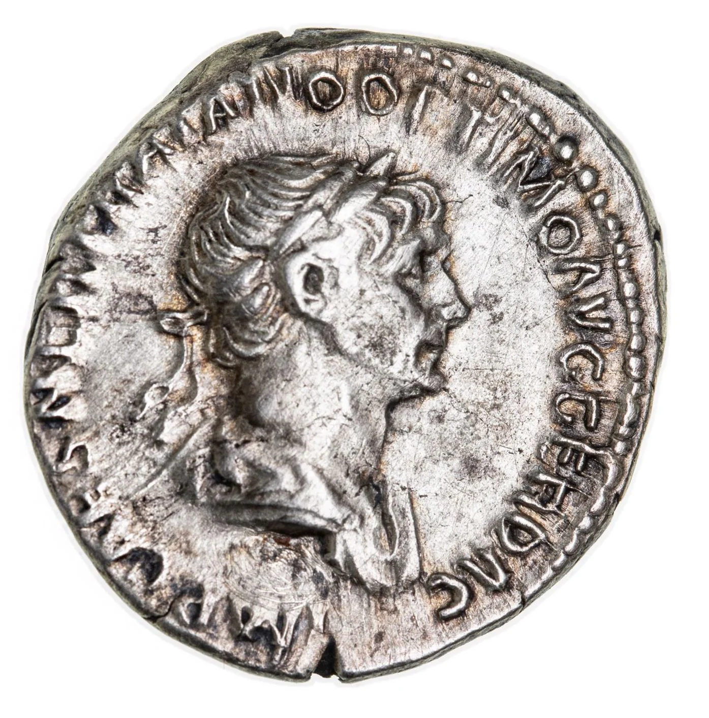 Rome Trajan, (A.D. 98–117) Silver Denarius EF