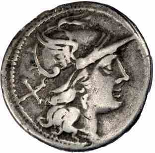 Rome, Coelia, Silver Denarius 189-180BC gVF