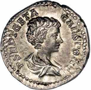 Rome Geta, Silver Denarius 200-202AD gVF