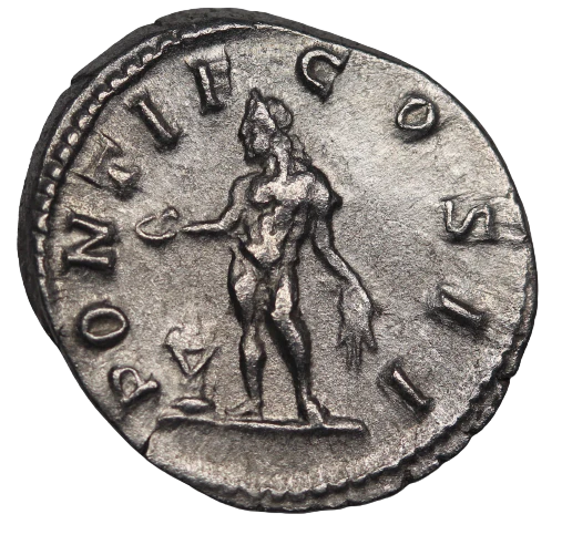 Rome Geta Silver Denarius 209-212AD VF - Image 2