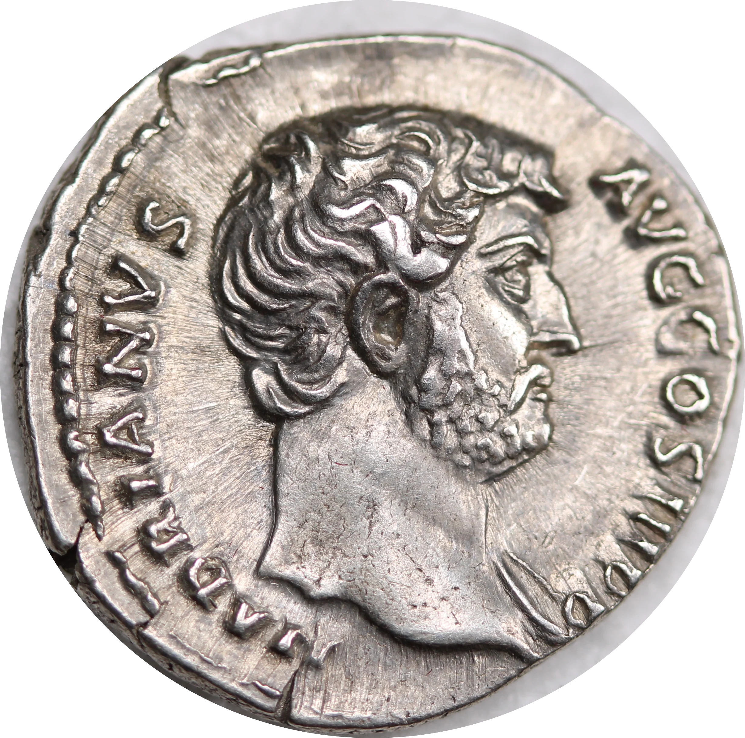 Rome Hadiran Silver Denarius 117-138AD EF