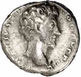 Rome Marcus Aurelius, Silver Denarius 157-158AD good Fine
