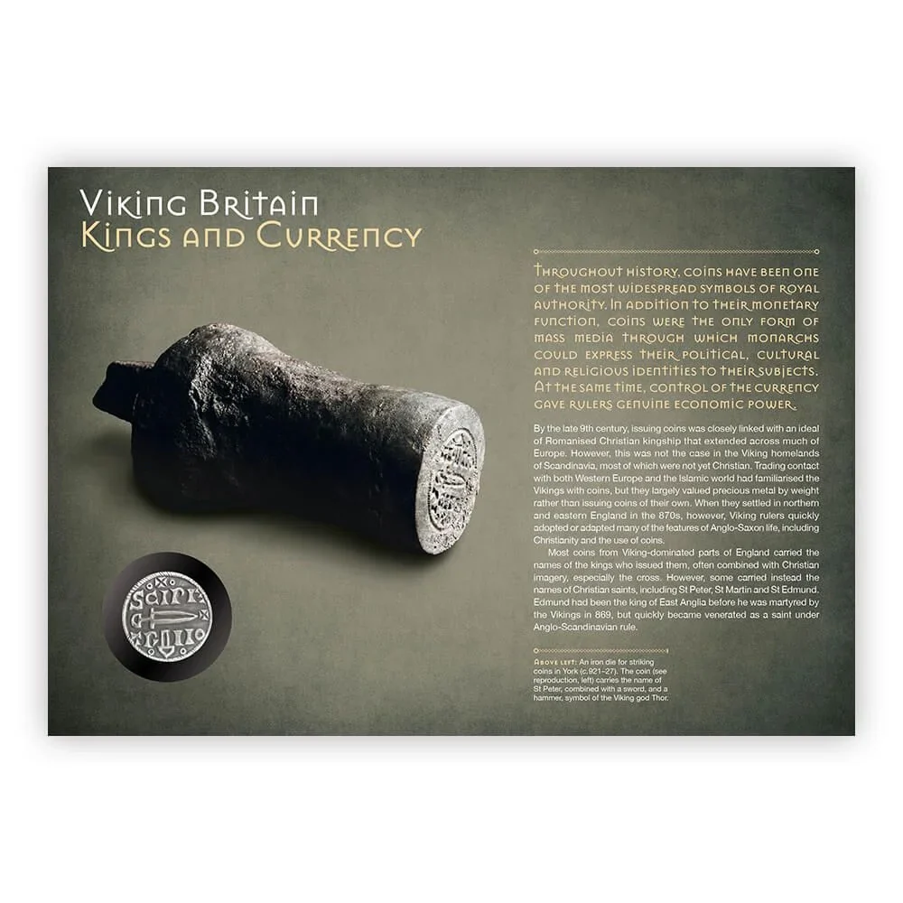 Royal Mail Viking Britain Medal Cover - Replica Viking Coin from York - Image 4