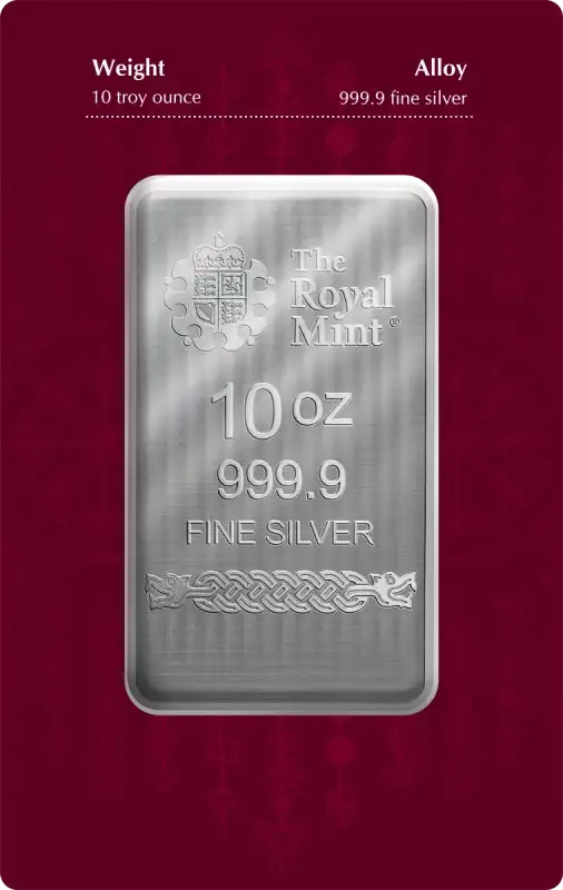 Royal UK Mint Loki 10oz Silver Minted Bar - Image 2