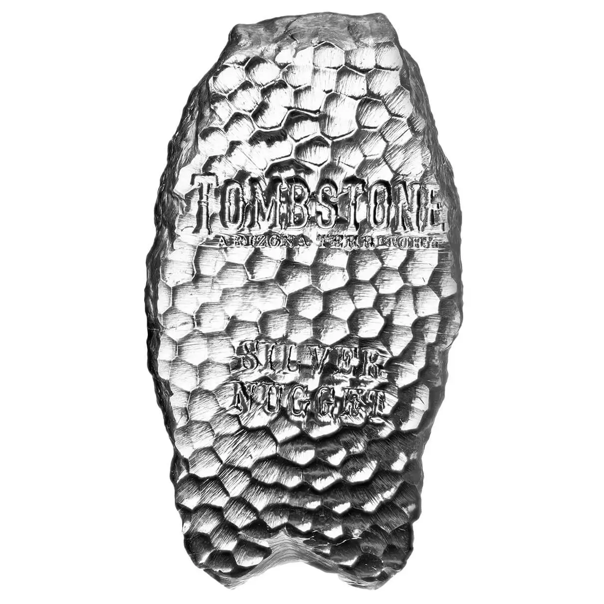 Scottsdale Mint Tombstone Nugget 5oz Silver Bar