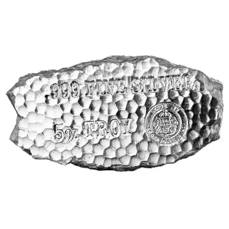 Scottsdale Mint Tombstone Nugget 5oz Silver Bar - Image 2