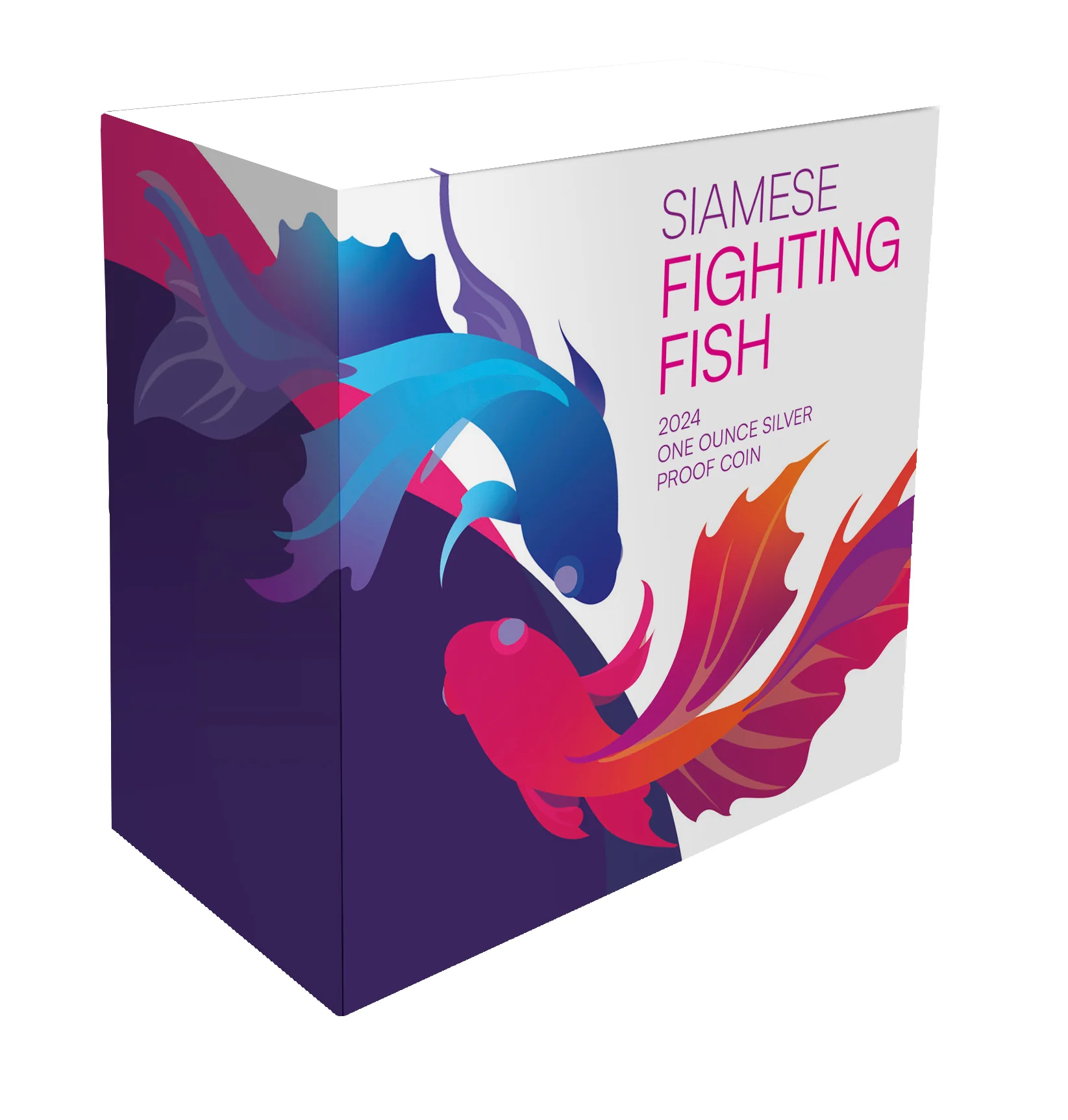 Siamese Fighting Fish 2024 $1 1oz Silver Proof Coin - Image 3