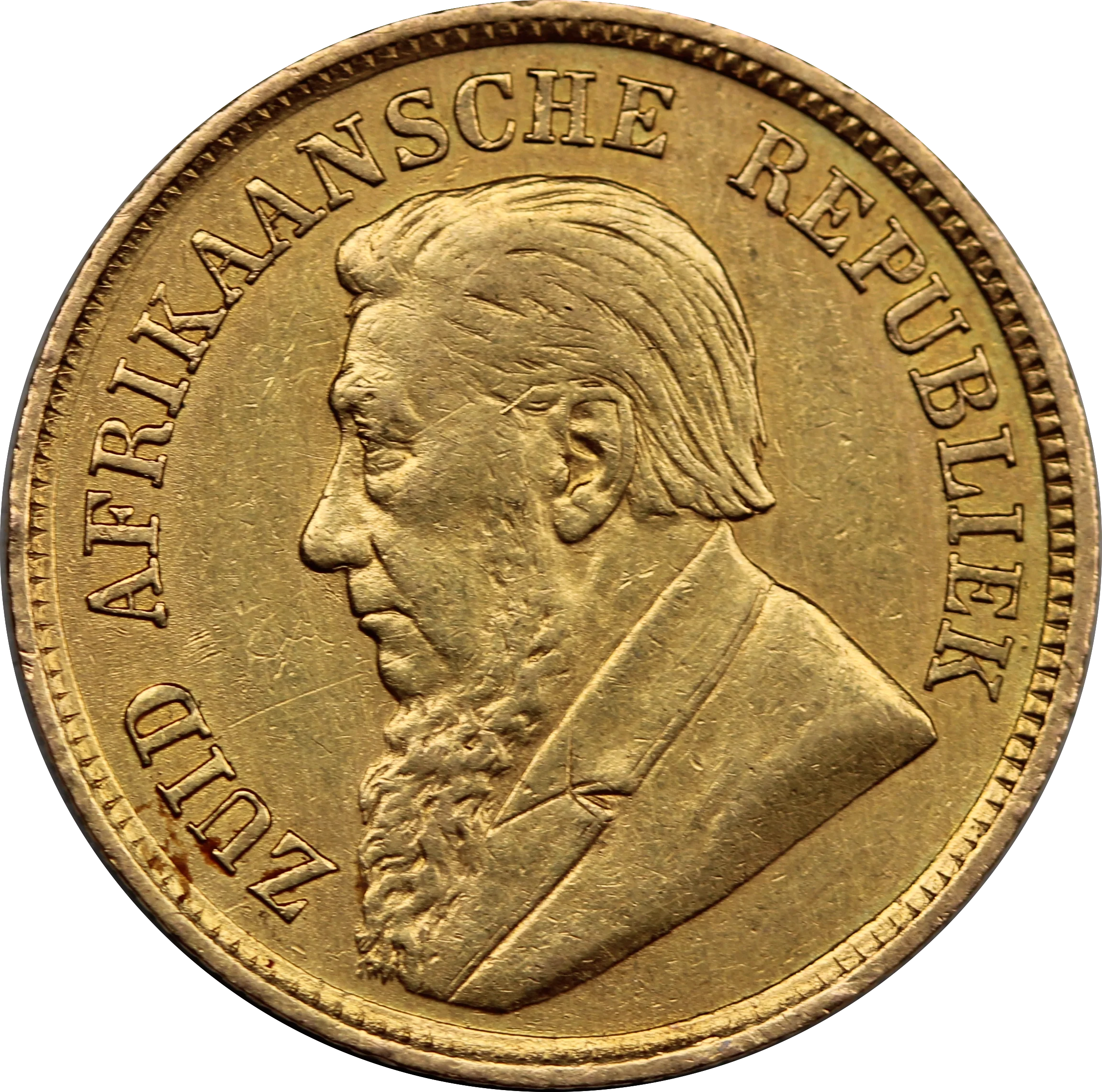 South Africa 1896 Gold Half Pond gVF - Image 2