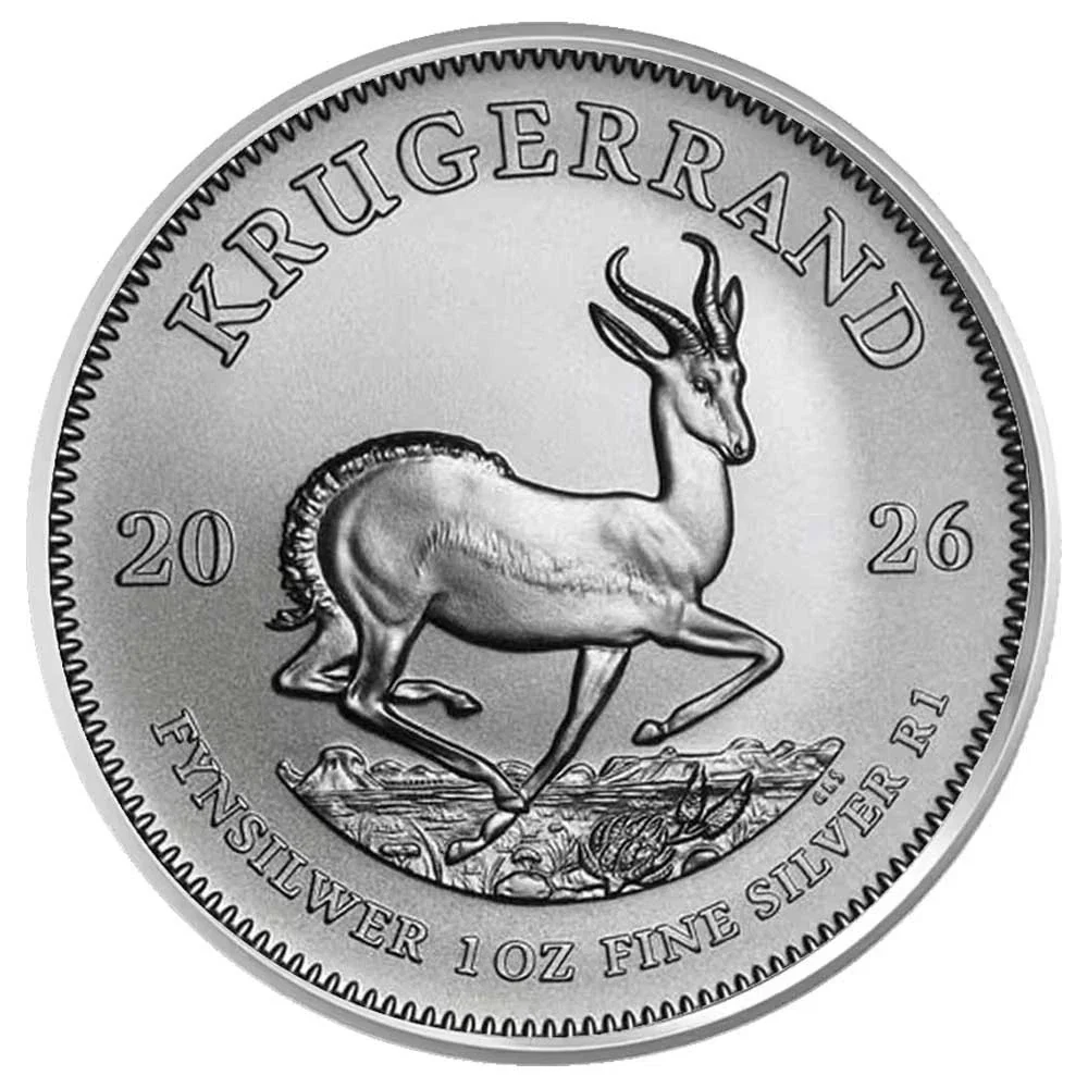 South Africa 2026 1oz Silver Krugerrand Bullion Coin