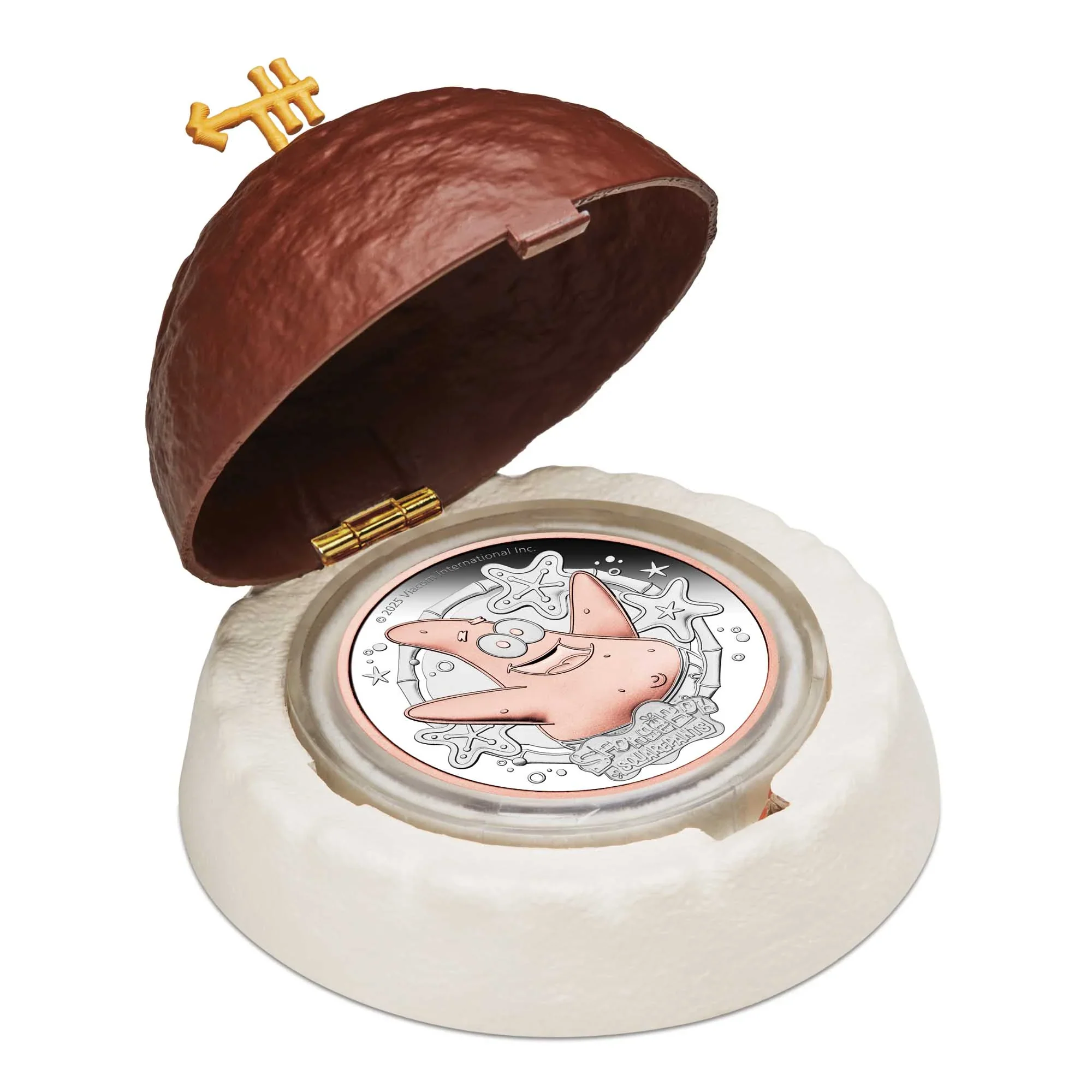 SpongeBob SquarePants - Patrick Star 2025 2oz Silver Proof Gilded Coin - Image 4