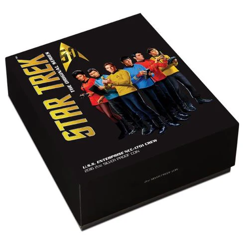 Star Trek: The Original Series – U.S.S. Enterprise NCC-1701 Crew 2016 2oz Silver Proof Coin - Image 5