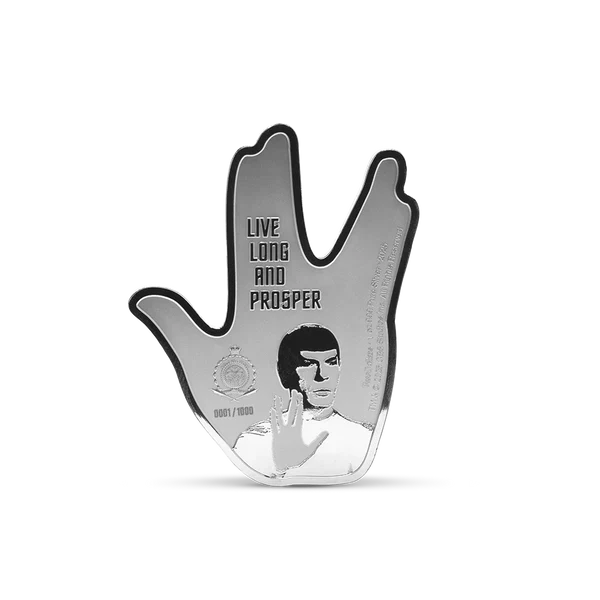 Star Trek - The Vulcan Salute 1oz Silver Coin - Image 3